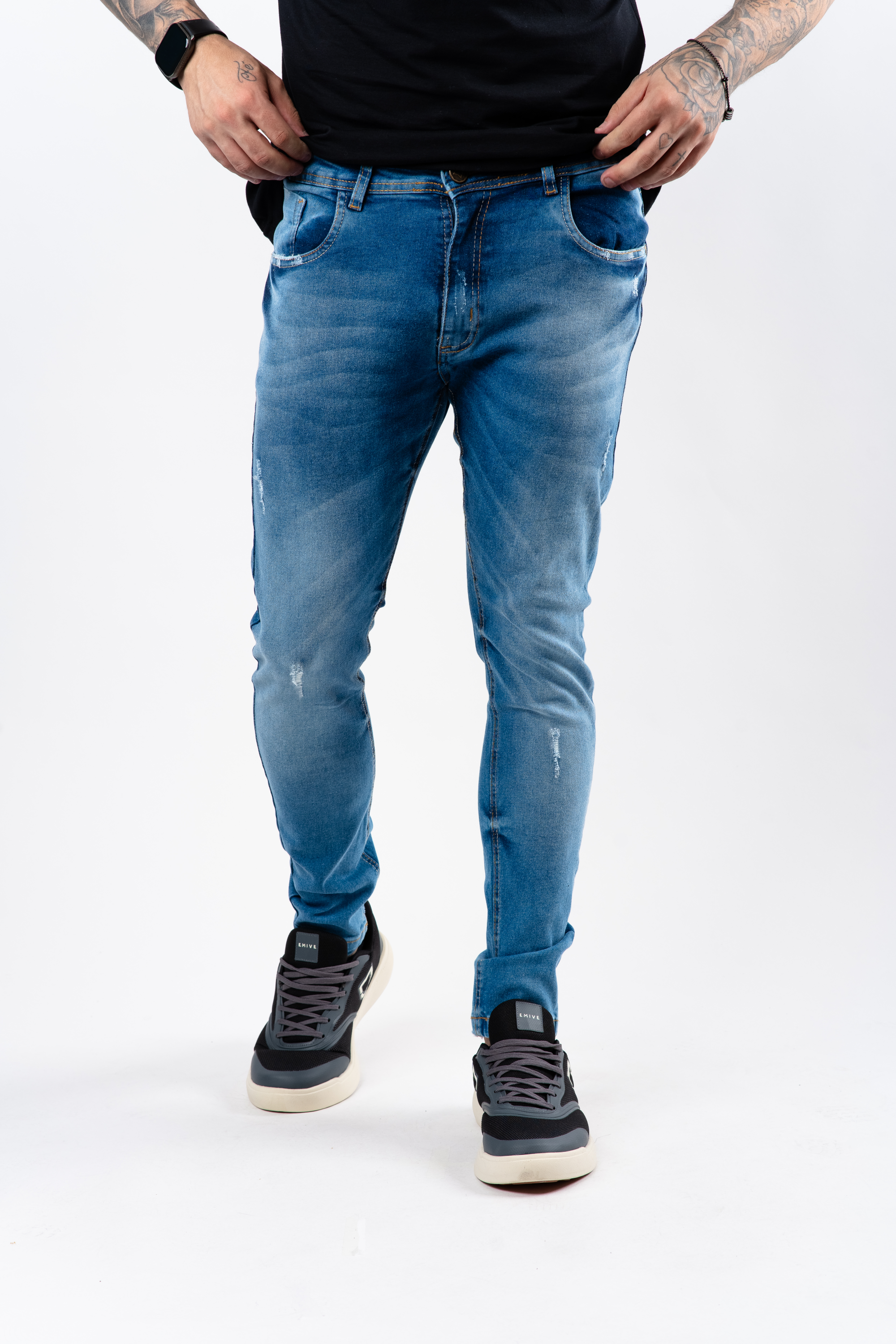 Calça Jeans Emive Skinny Fl Azul