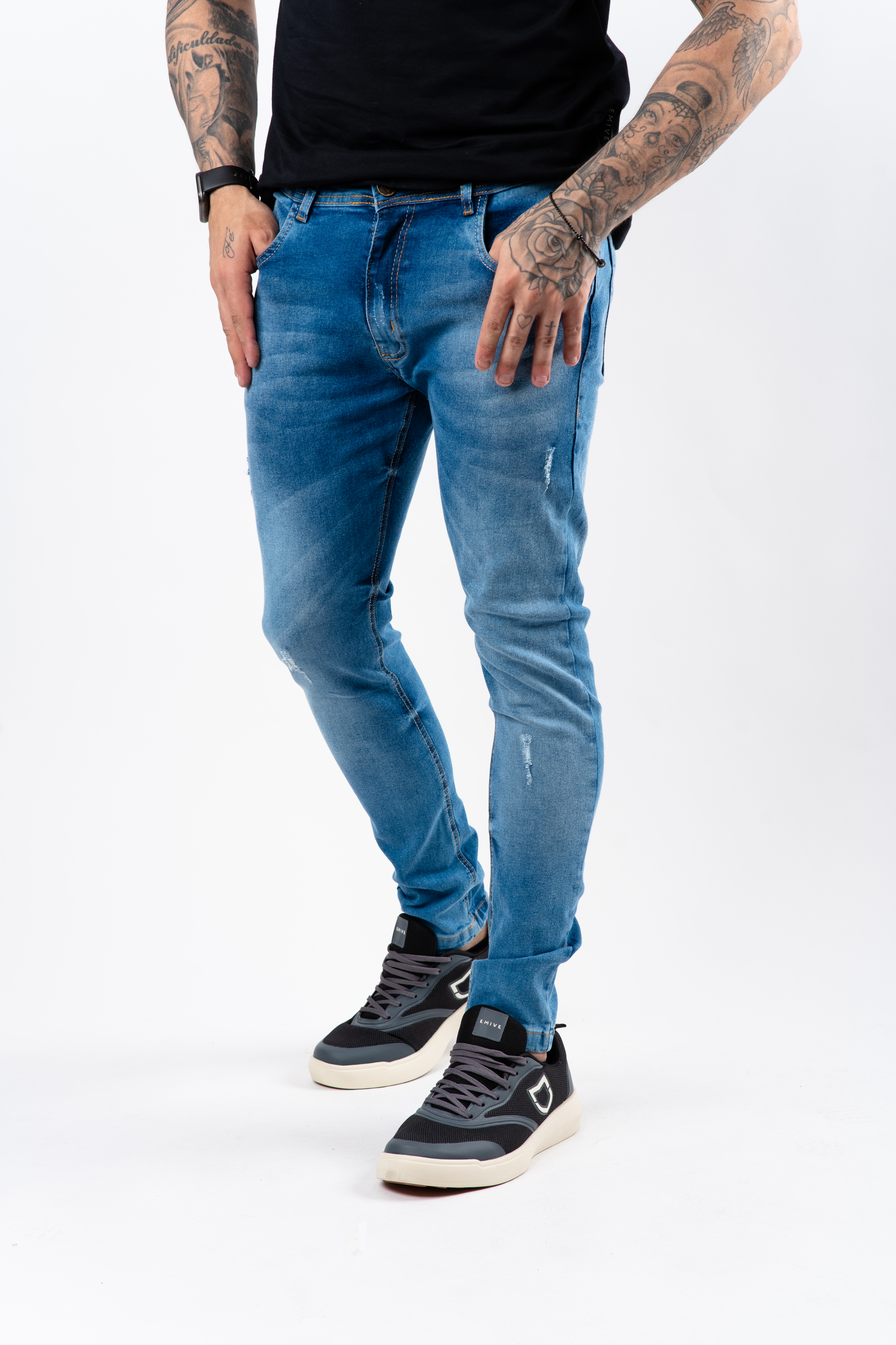 Calça Jeans Emive Skinny Fl Azul
