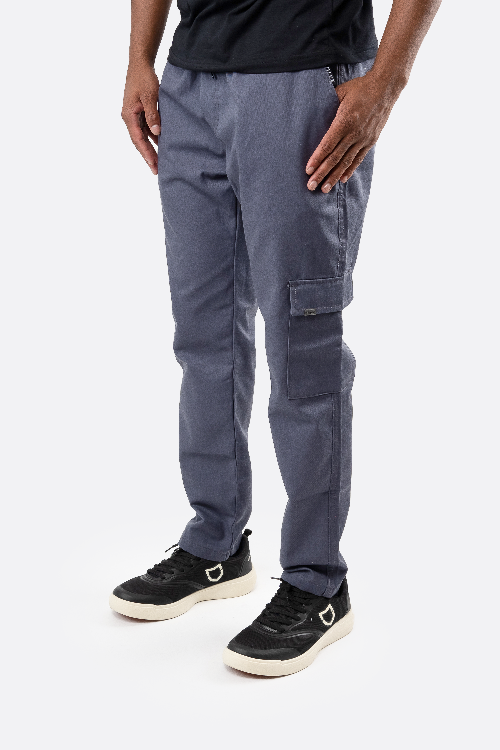 Calça Cargo Emive Basic Cinza