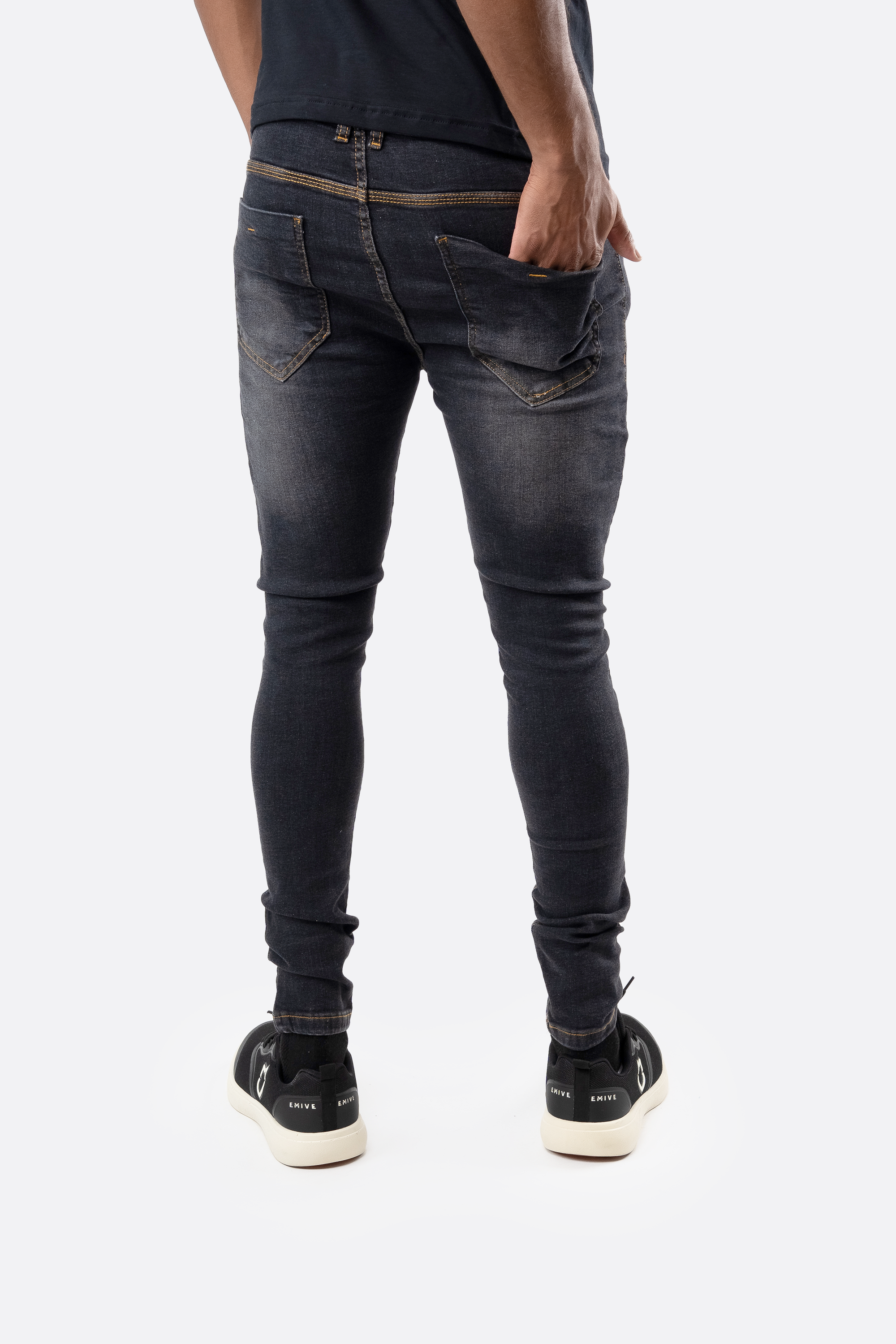 Calça Jeans Emive Skinny Trademark Preto