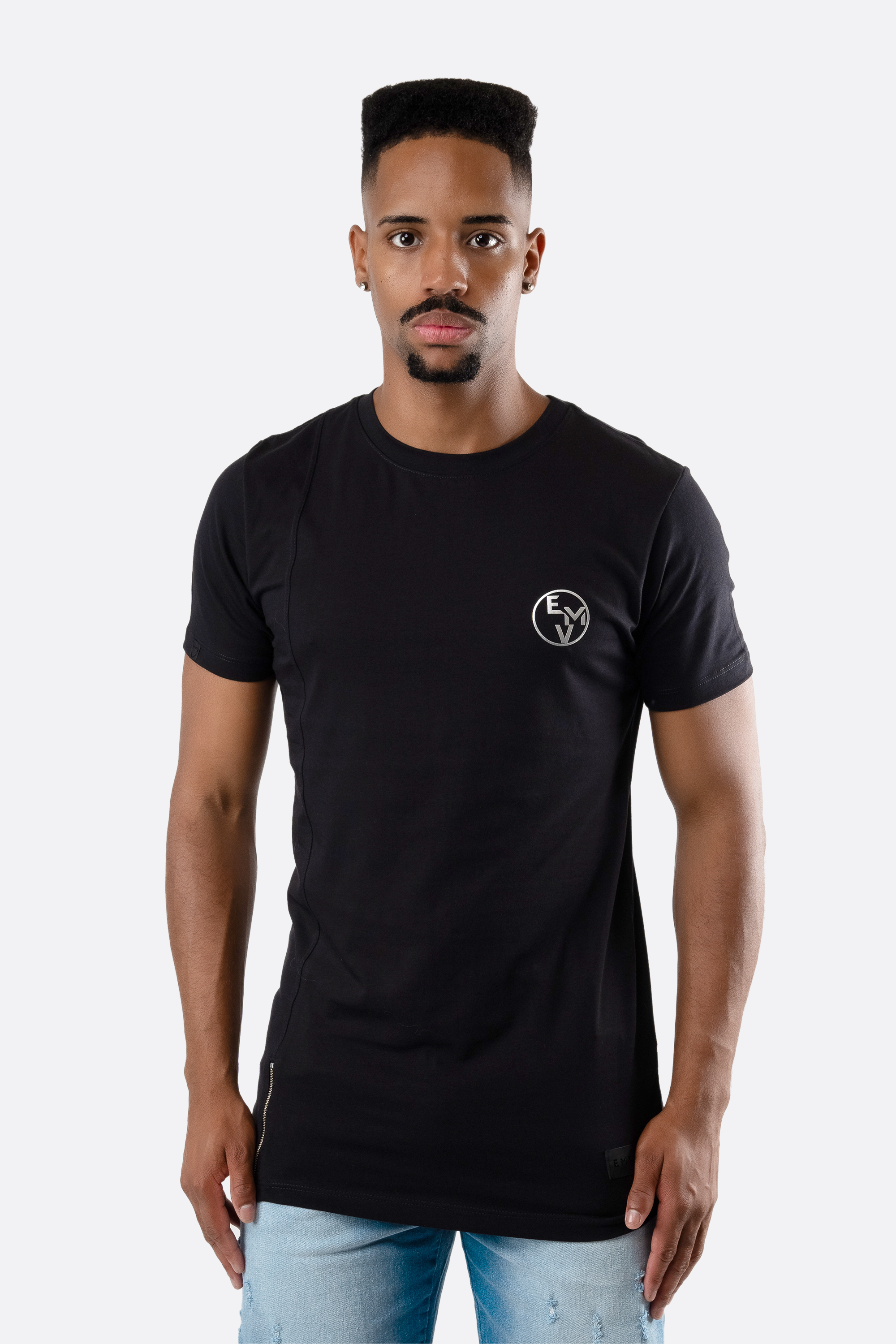 Camiseta Emive Long Mirror Preto