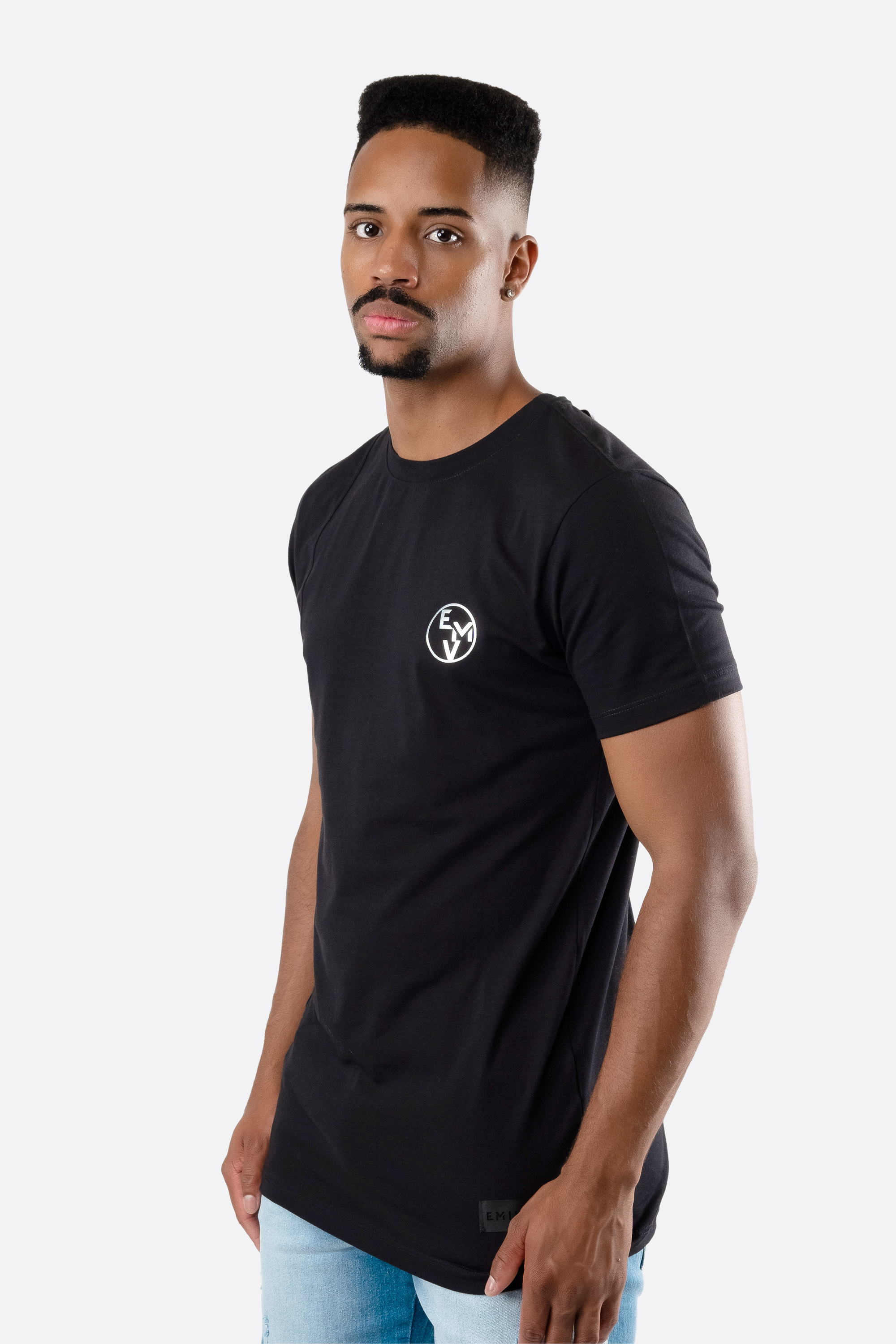 Camiseta Emive Long Mirror Preto