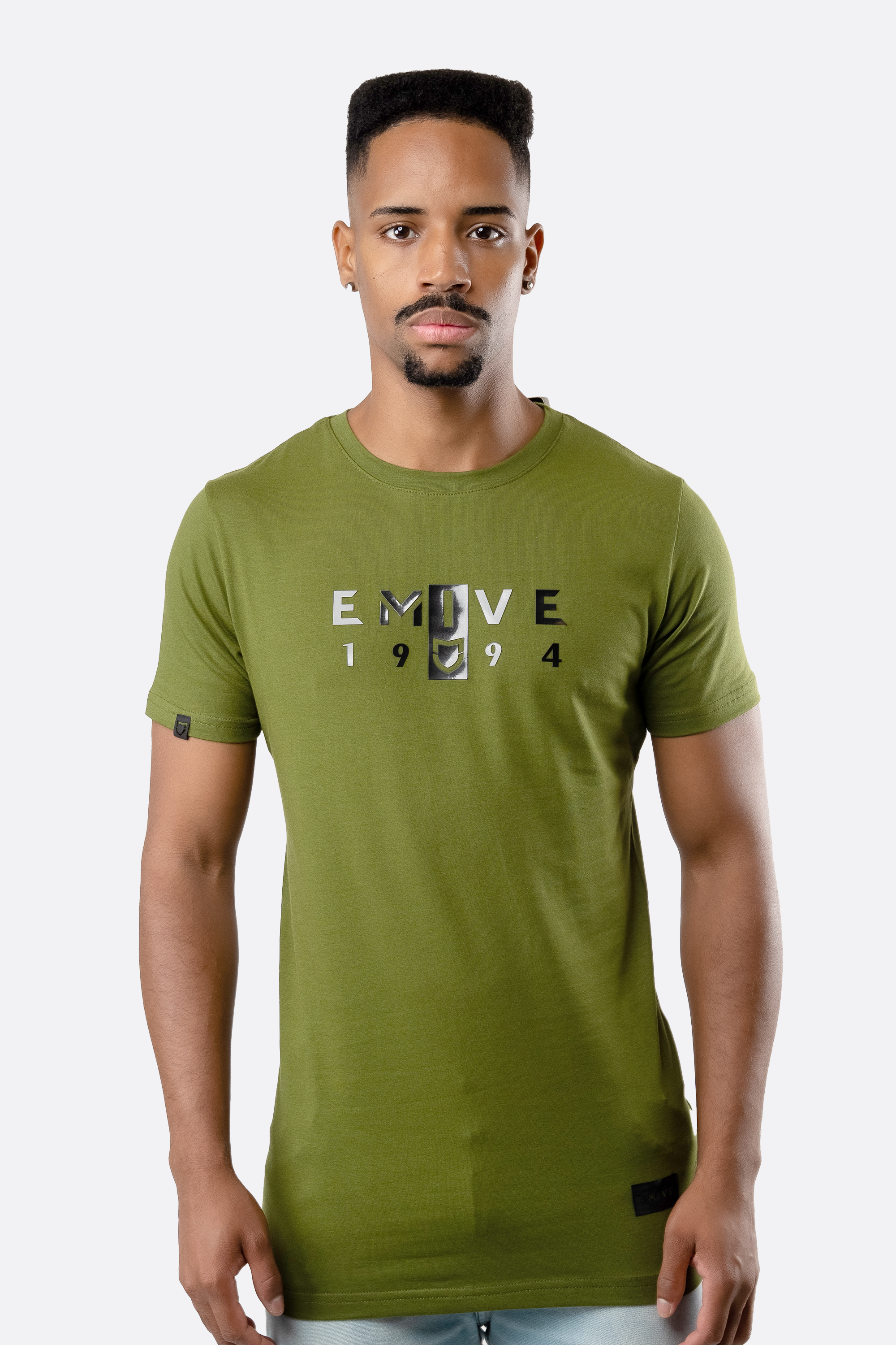 Camiseta Emive Long Retro Verde