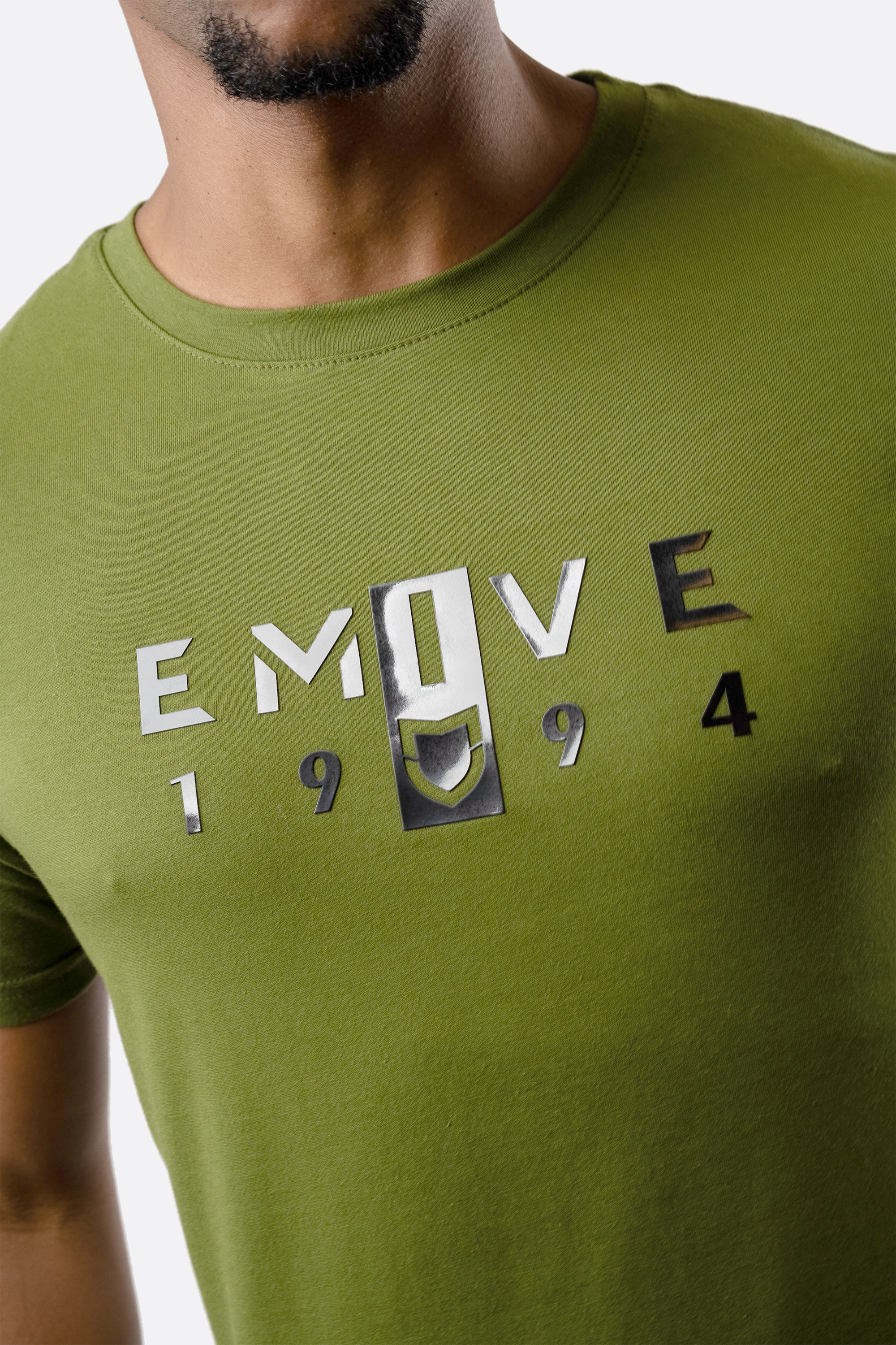 Camiseta Emive Long Retro Verde