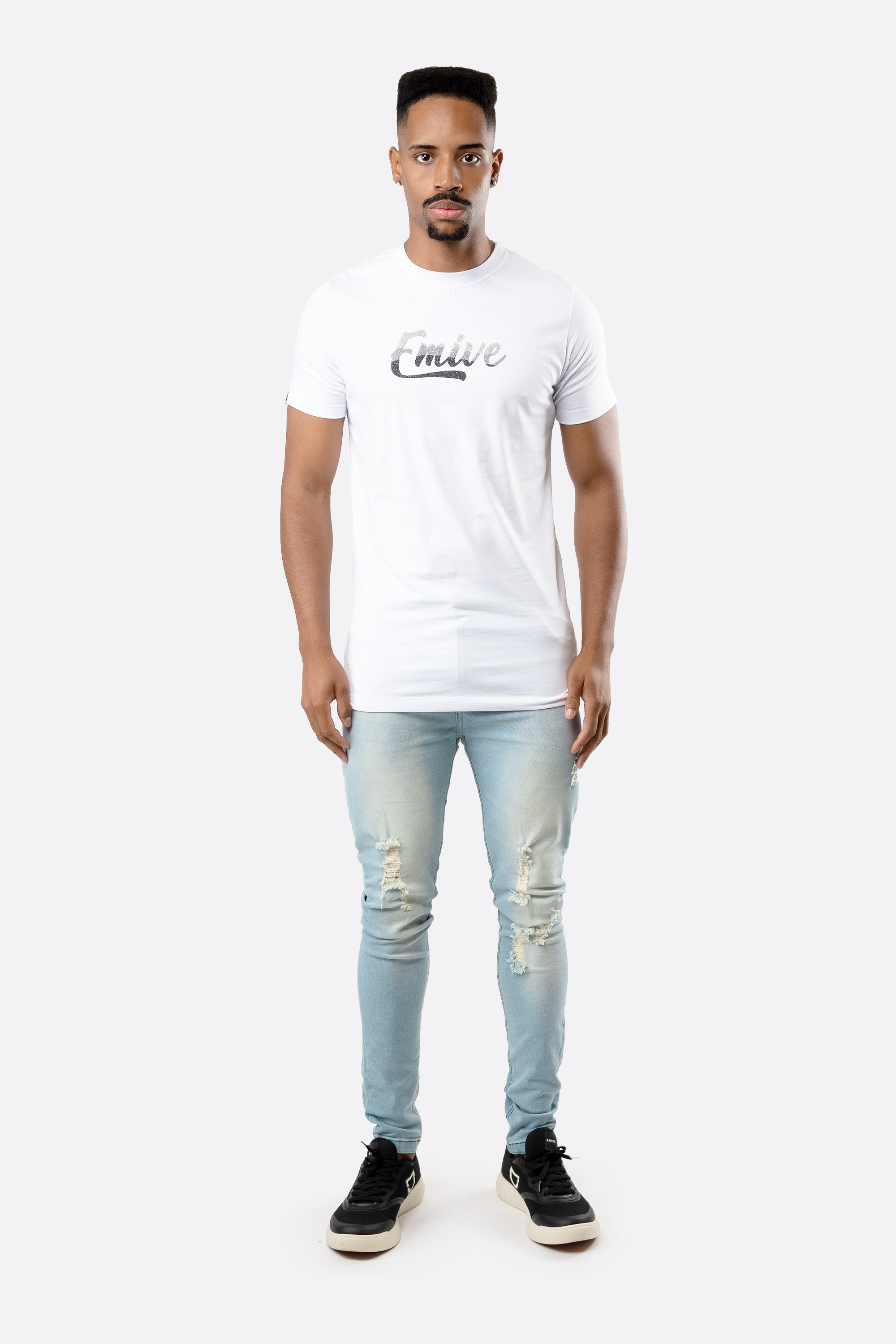 Camiseta Emive Long Stone Branco