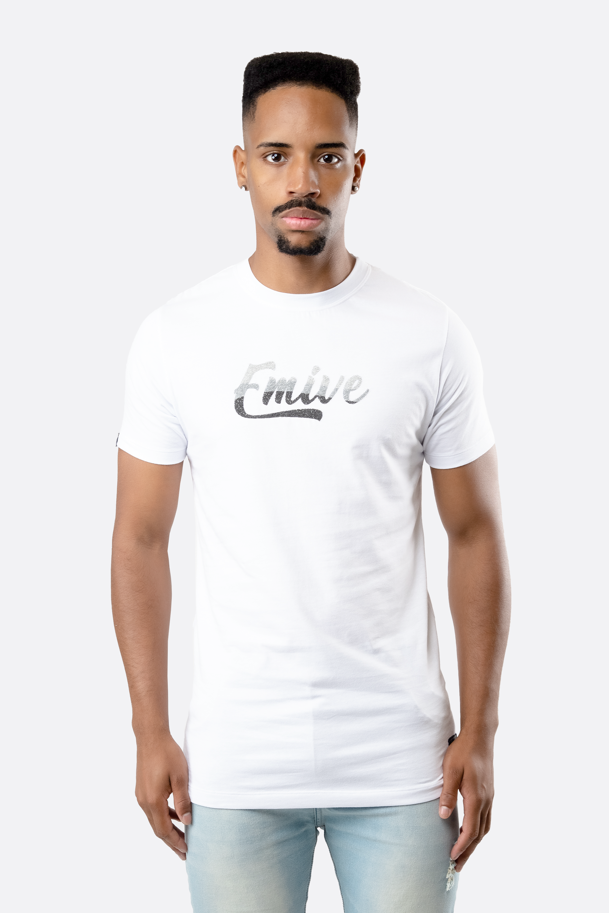 Camiseta Emive Long Stone Branco