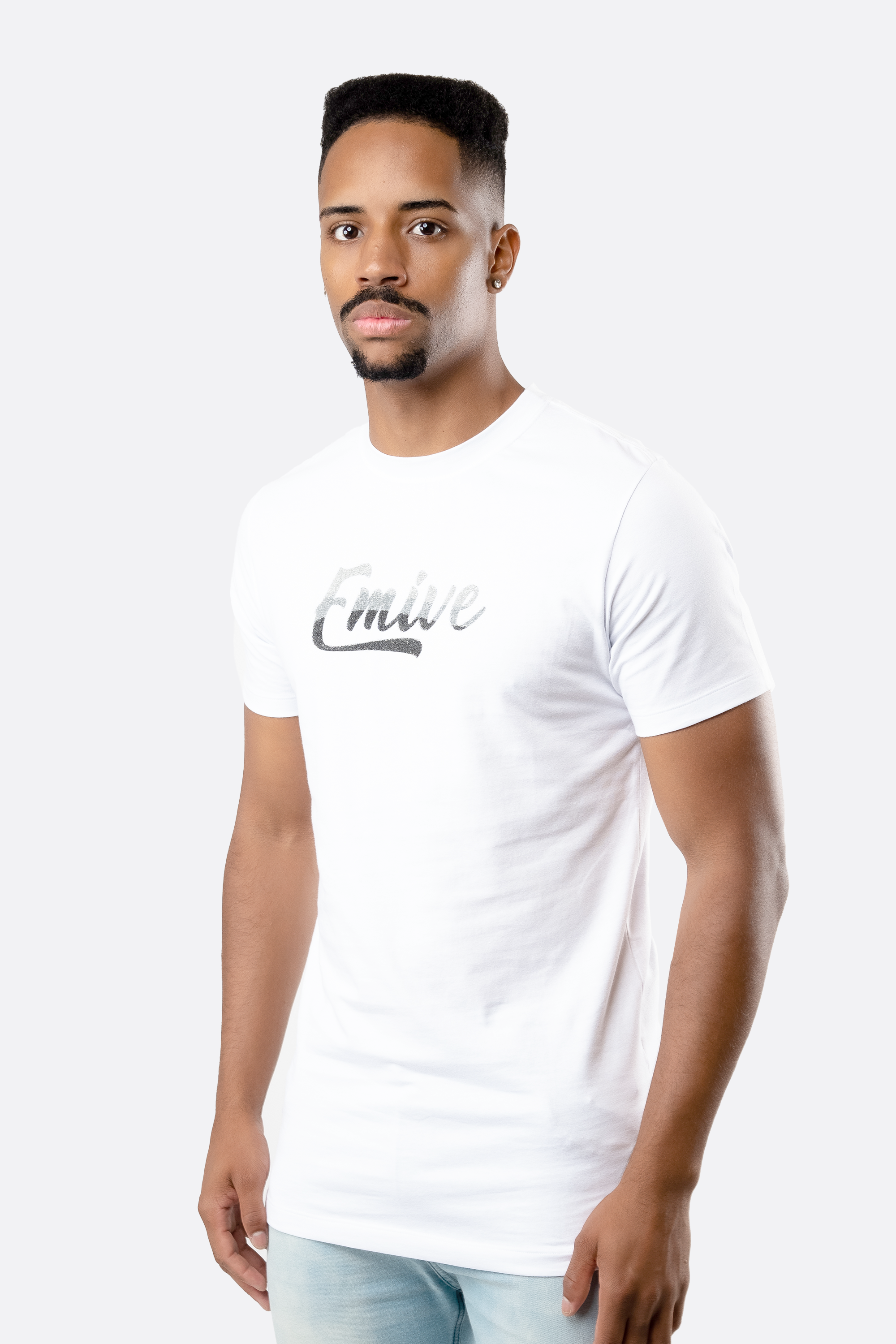 Camiseta Emive Long Stone Branco