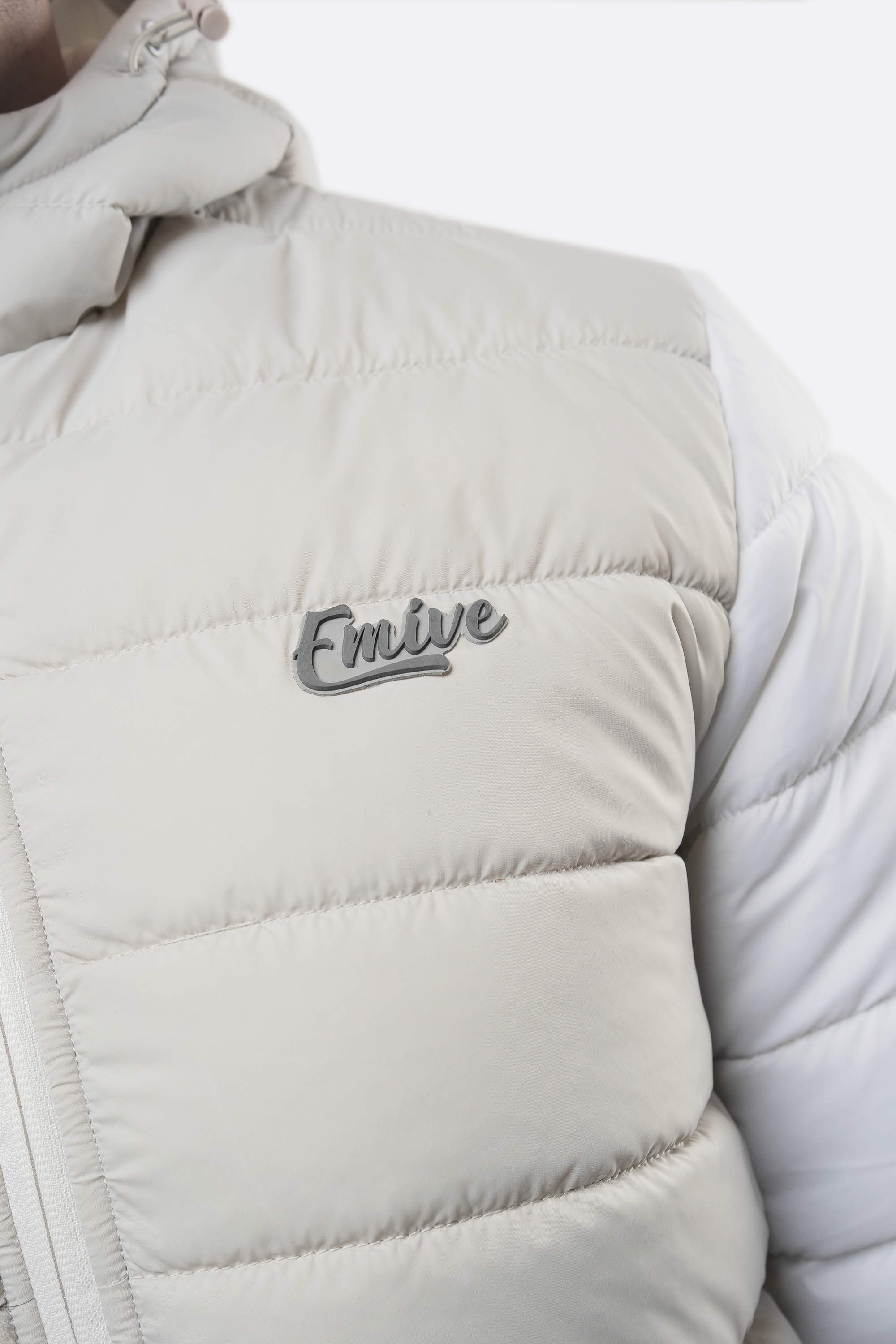 Jaqueta Emive Bomber Ice Gelo/Branco