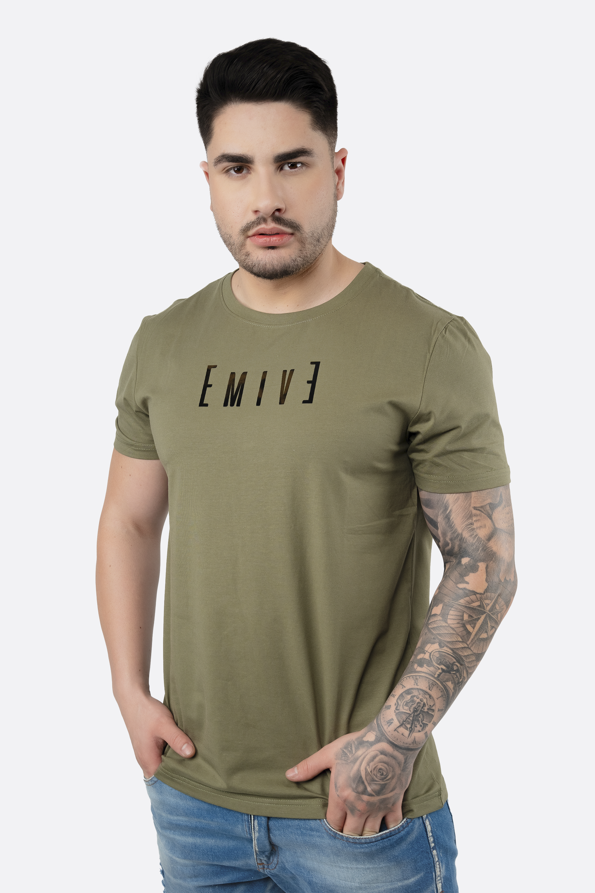 Camiseta Emive Regular Verz Verde