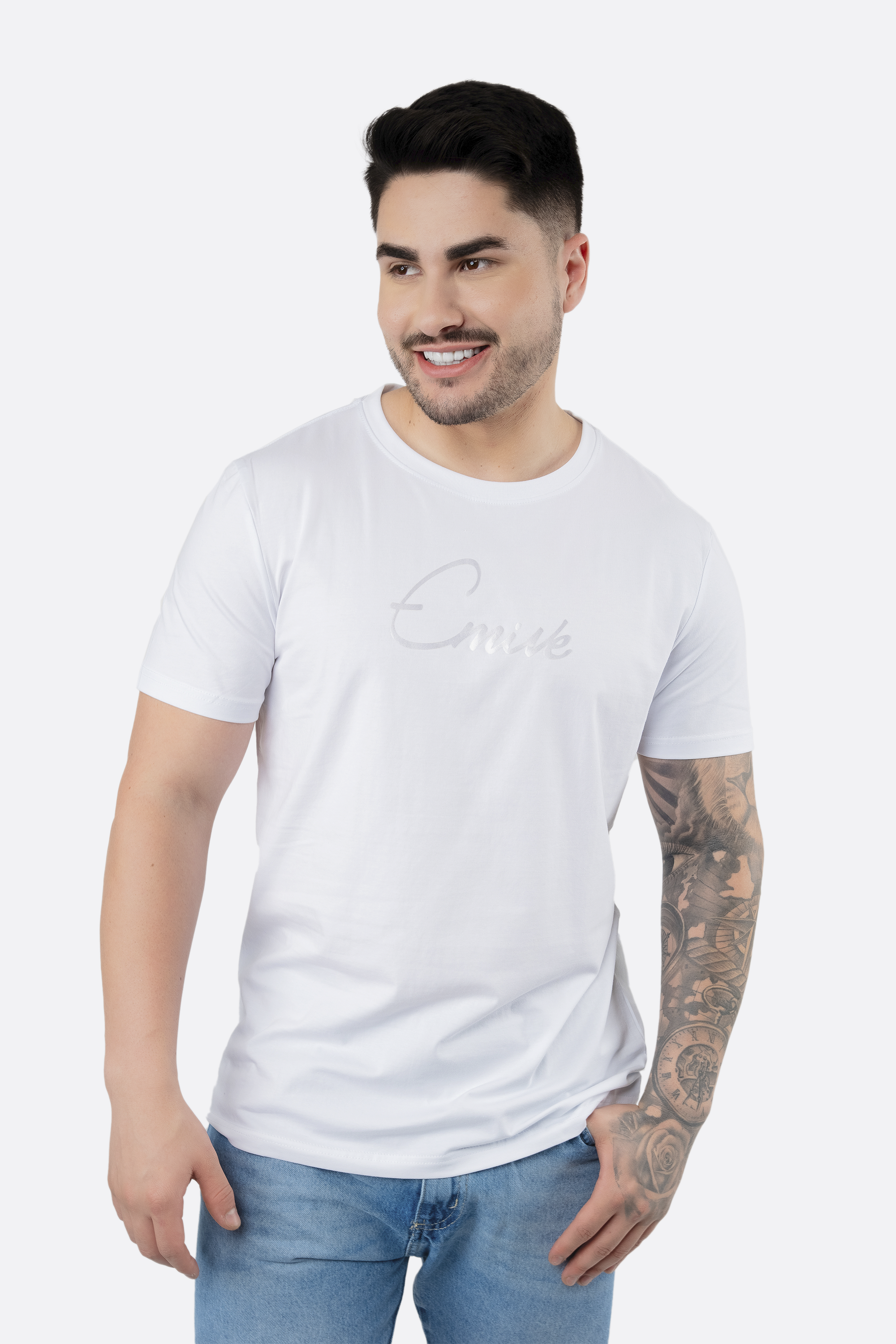 Camiseta Emive Regular Tom Branco