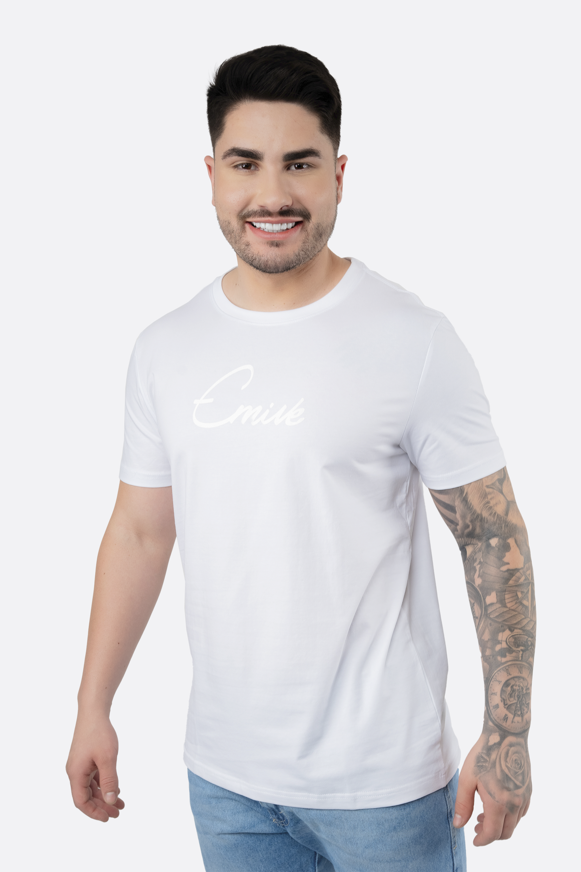 Camiseta Emive Regular Tom Branco