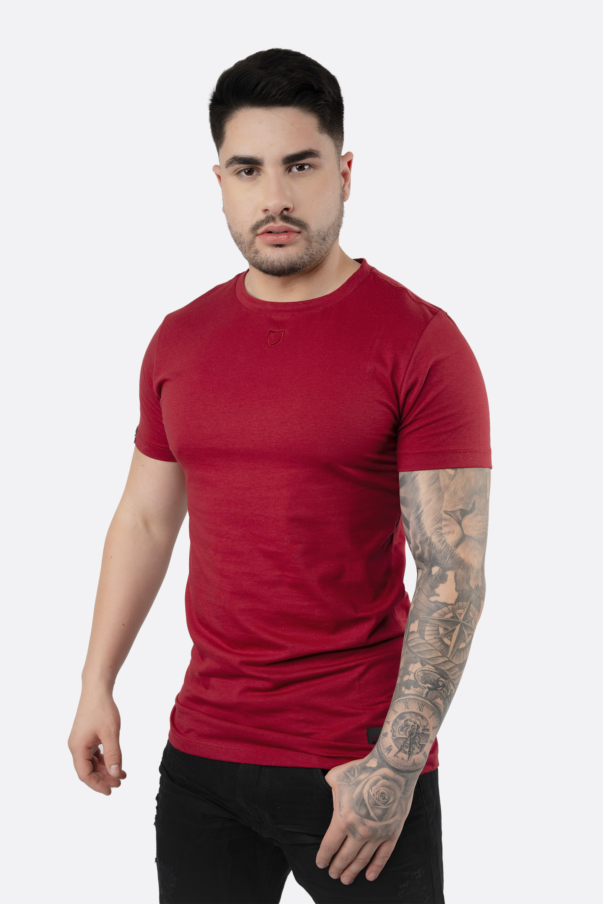 Camiseta Emive Long Basic Bordô