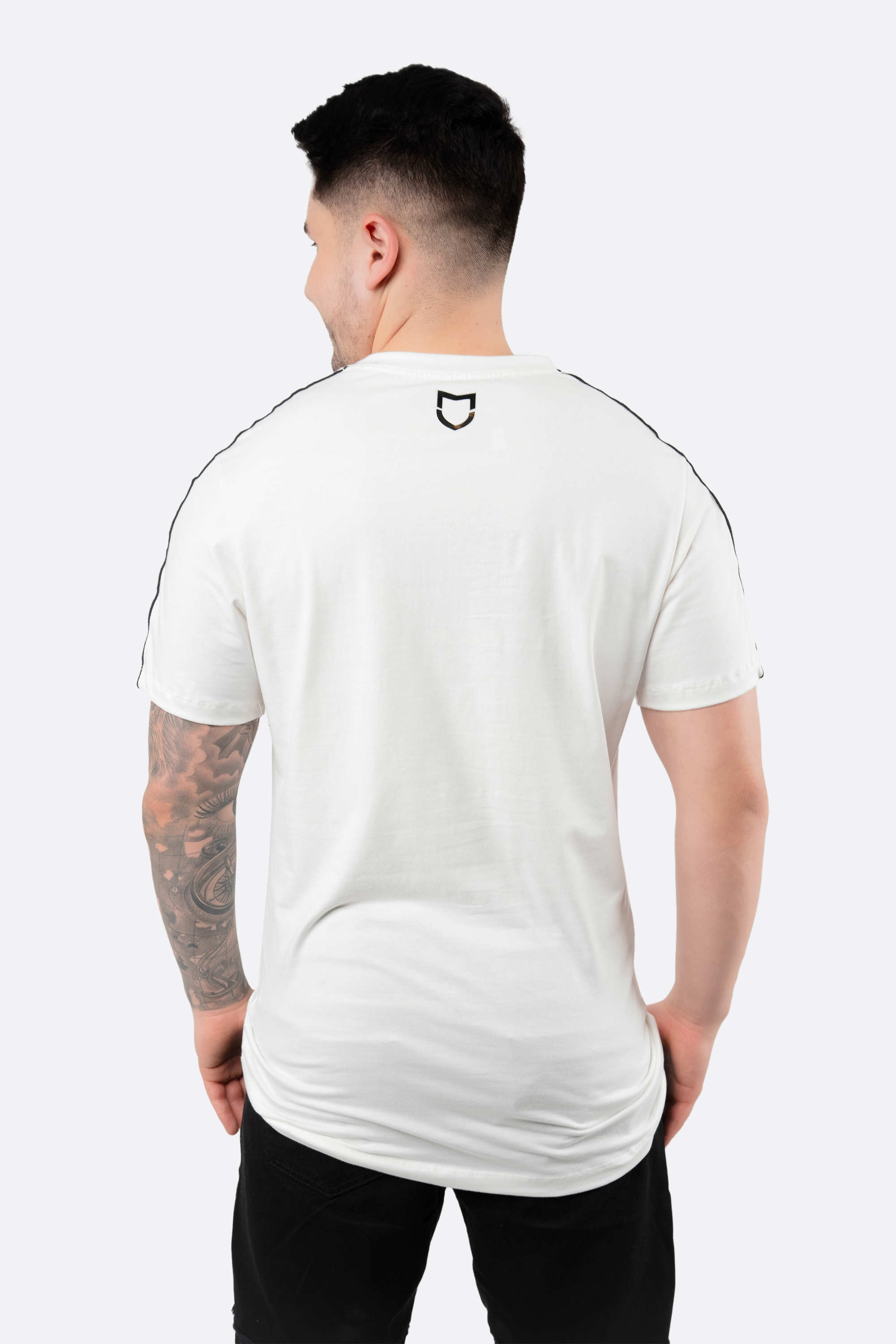 Camiseta Emive Long Then Three Off White