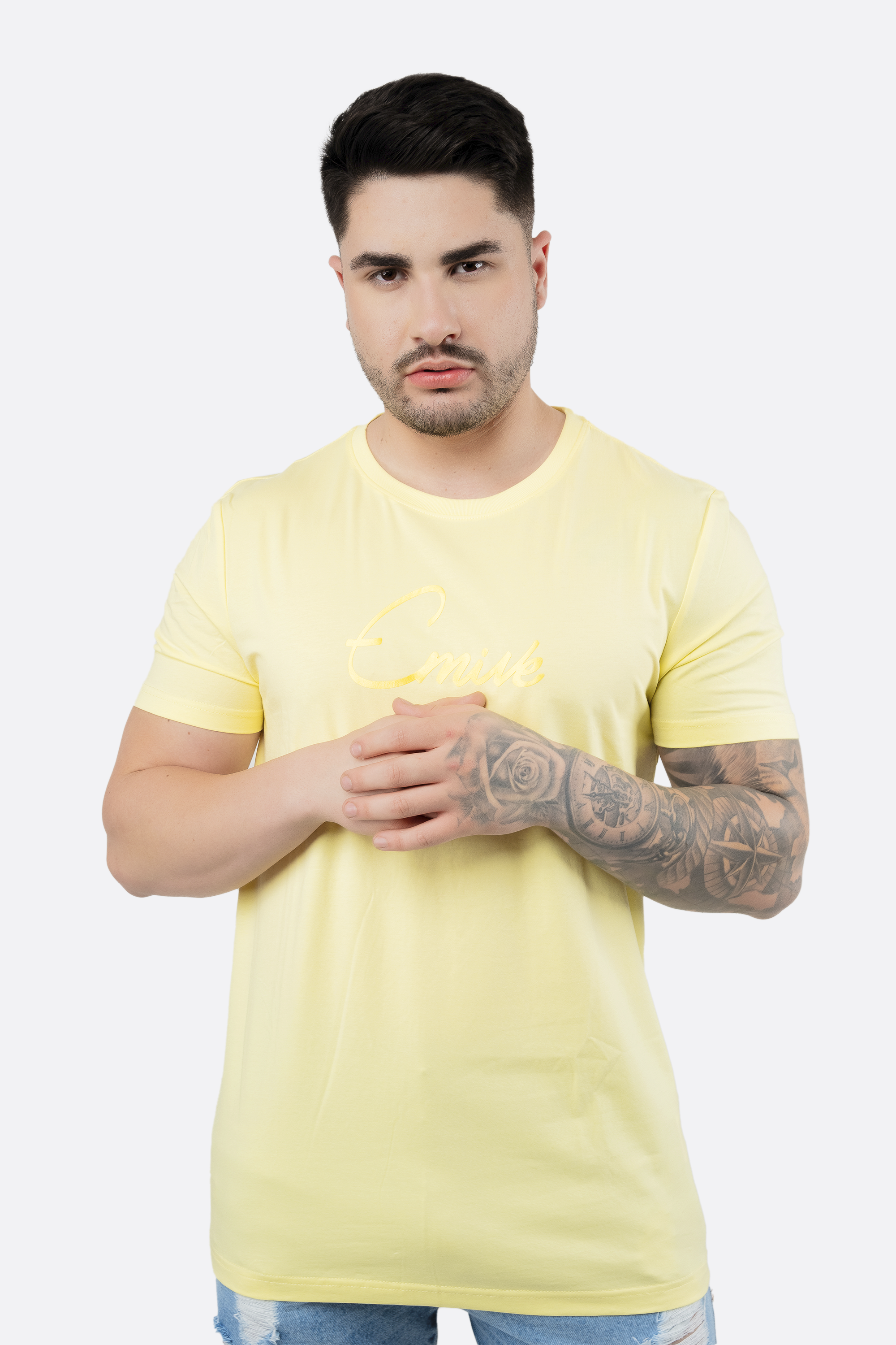 Camiseta Emive Regular Tom Amarelo