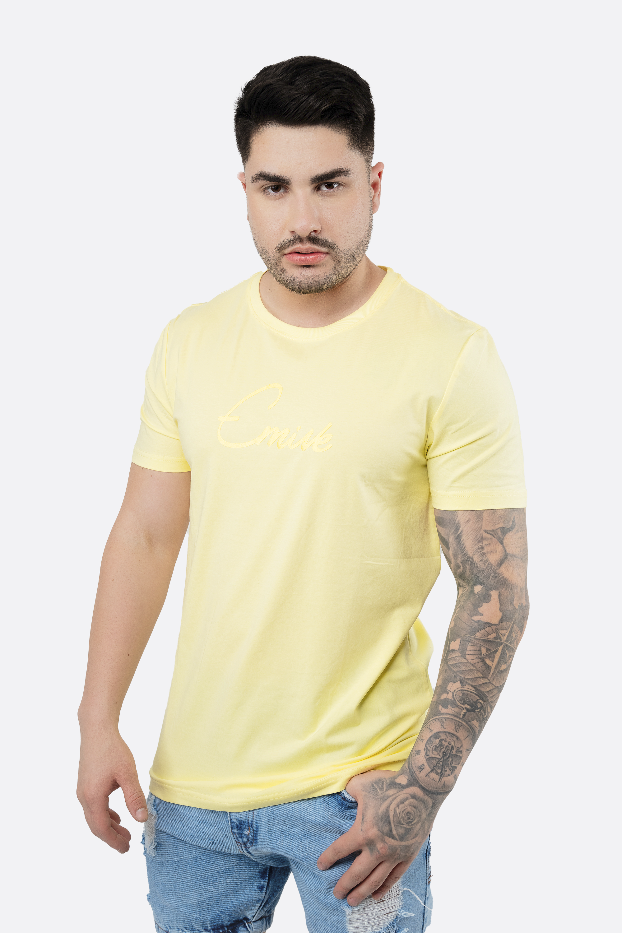 Camiseta Emive Regular Tom Amarelo