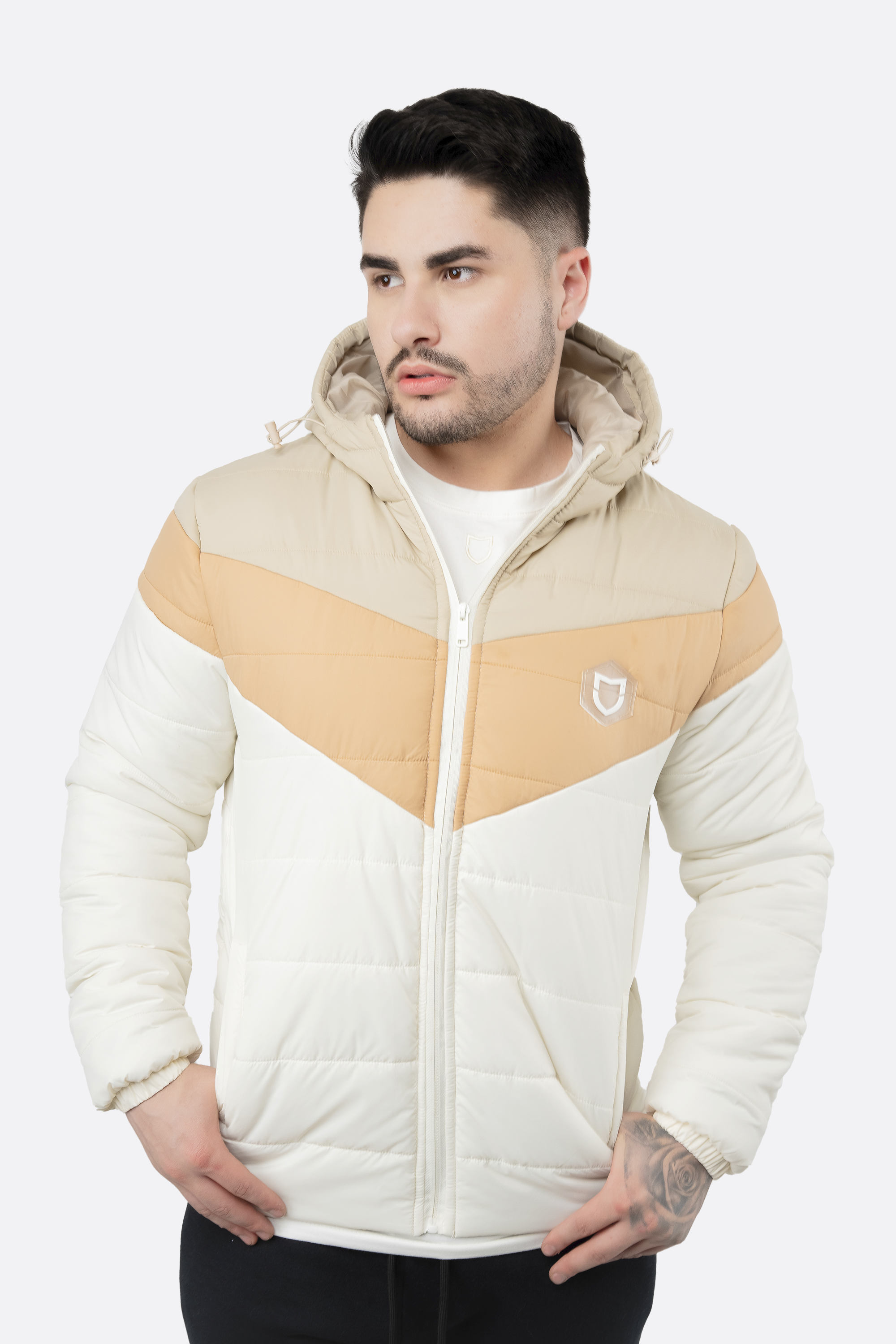 Jaqueta Emive Bomber Sand Off White/Bege