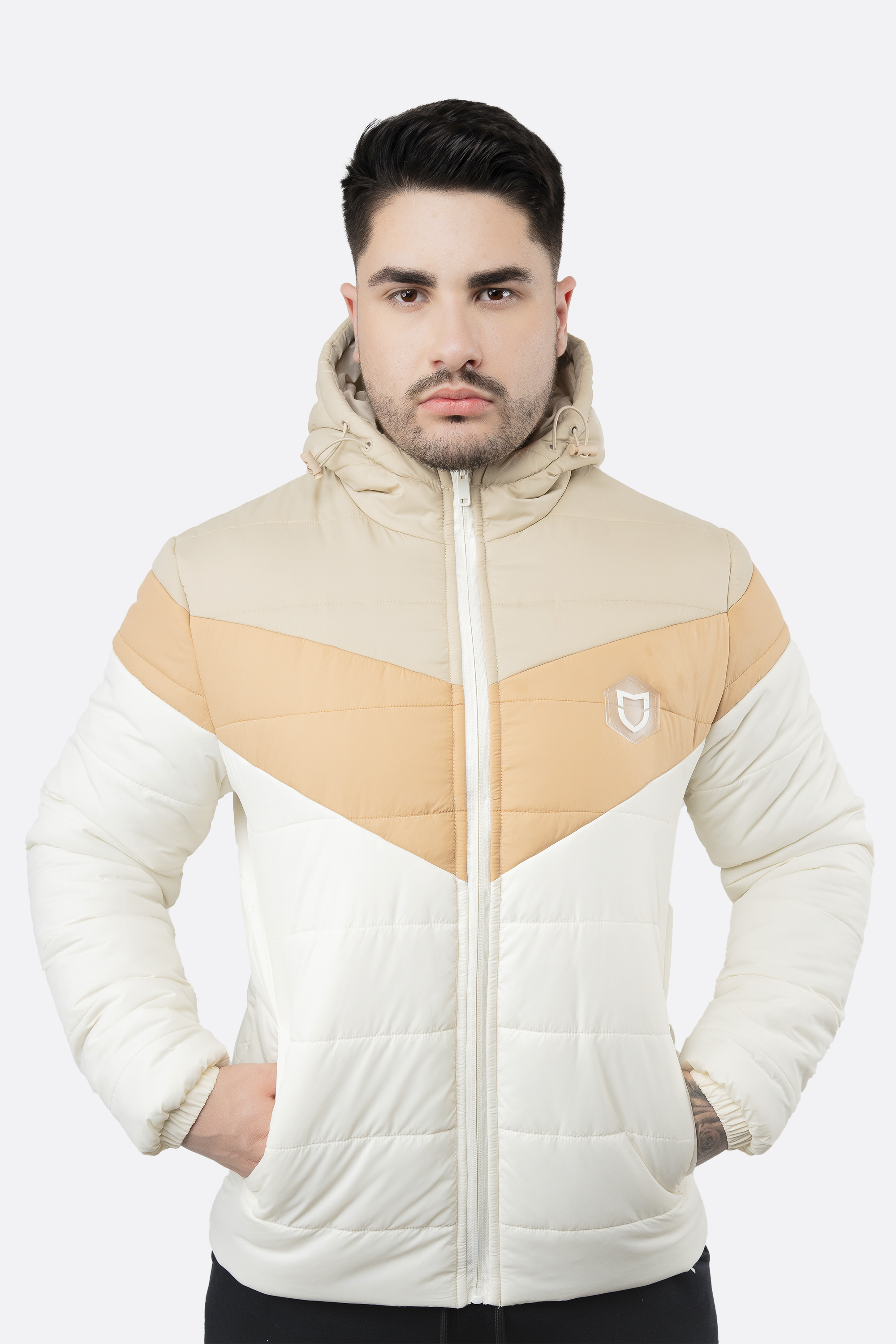 Jaqueta Emive Bomber Sand Off White/Bege