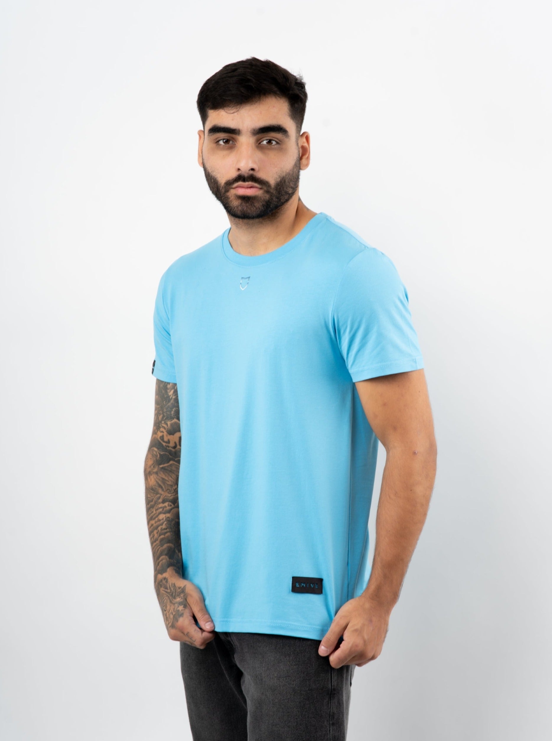 Camiseta Emive Regular Neck Azul