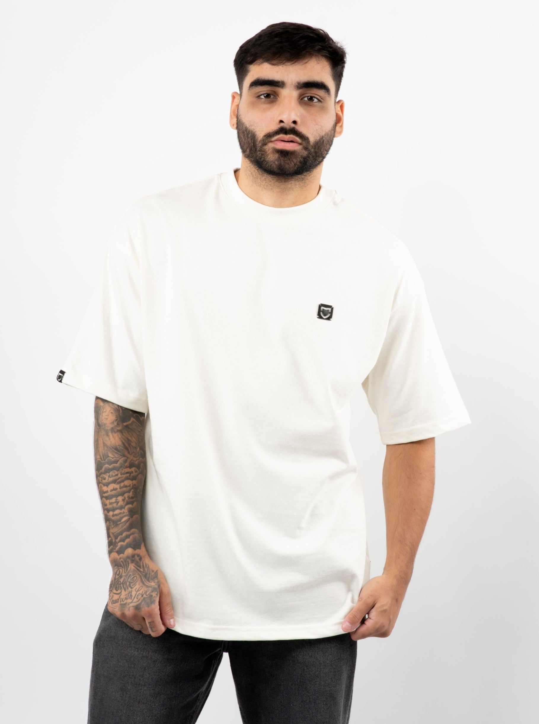 Camiseta Emive Oversized Embroid Off White