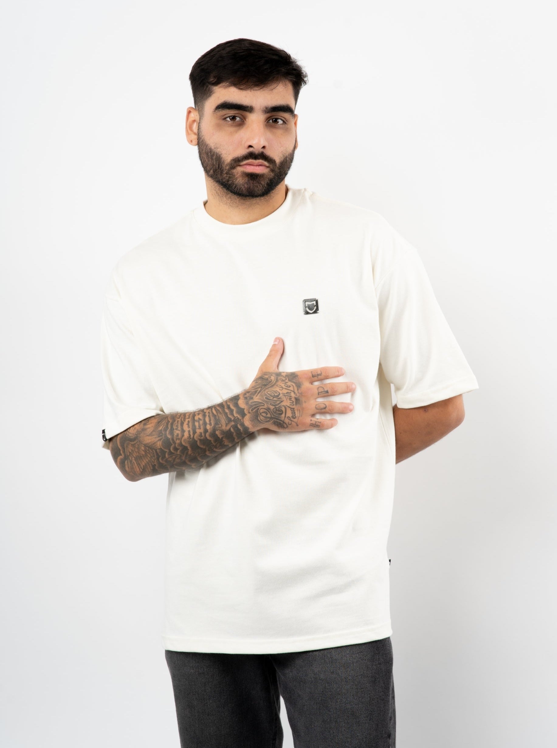 Camiseta Emive Oversized Embroid Off White