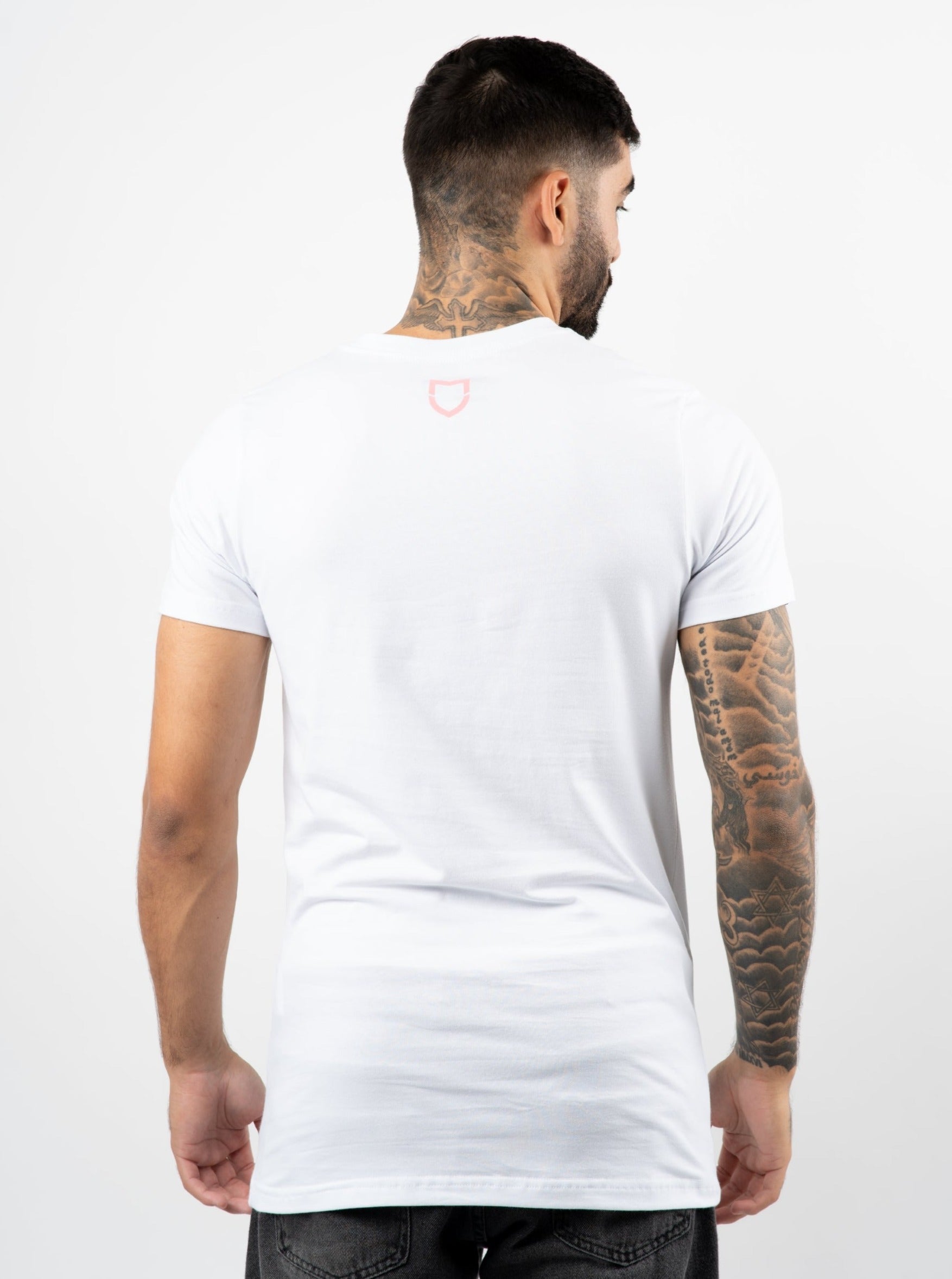 Camiseta Emive Long Bicolor Branco