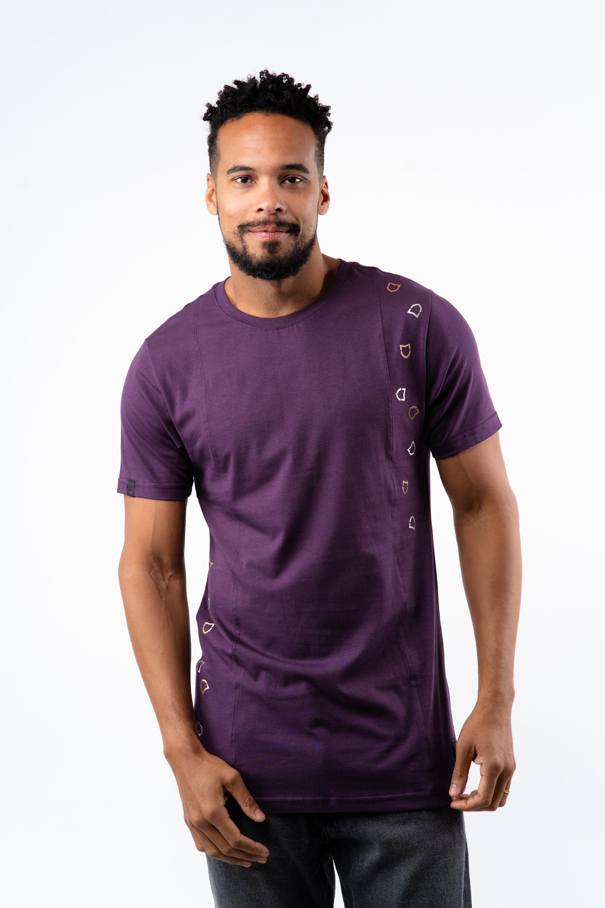 Camiseta Emive Long Grape Roxo