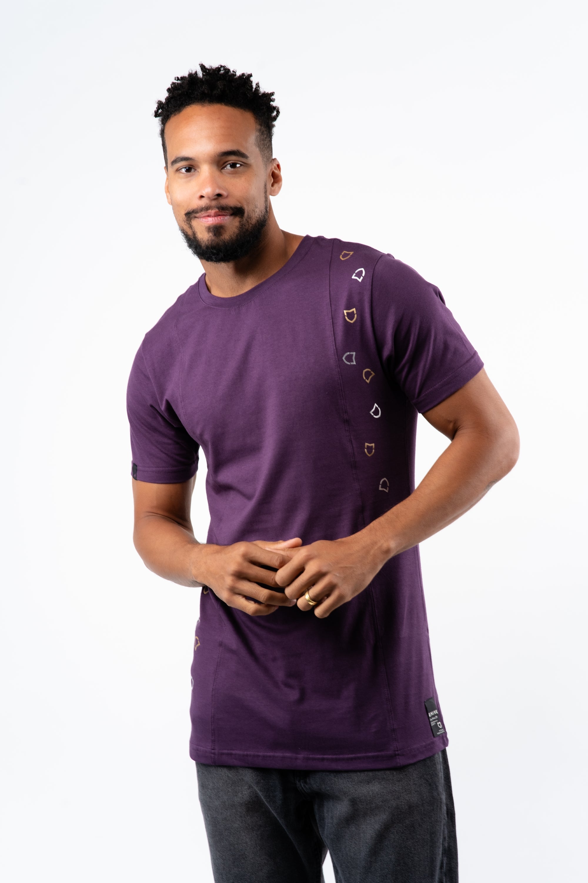 Camiseta Emive Long Grape Roxo