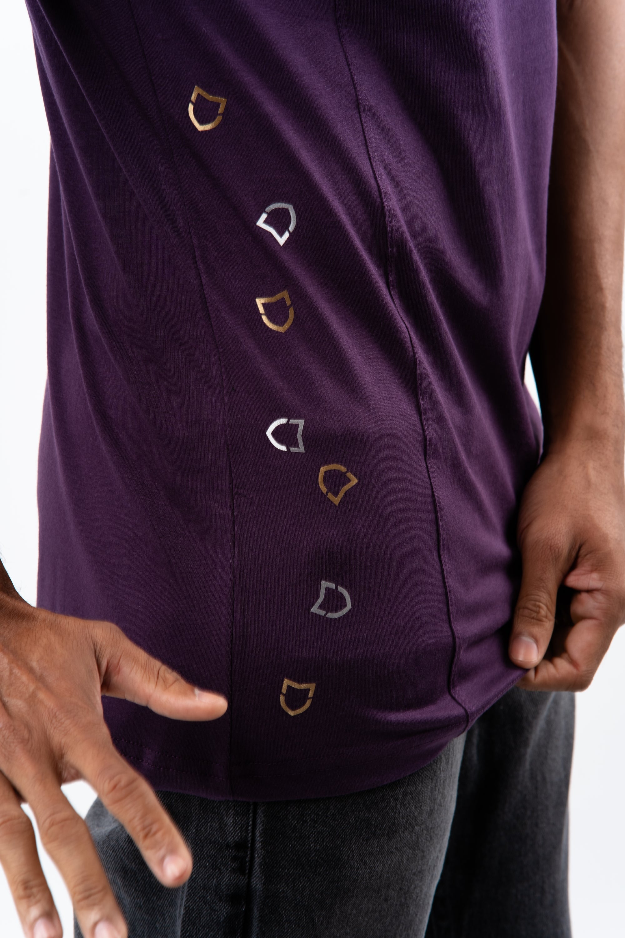 Camiseta Emive Long Grape Roxo