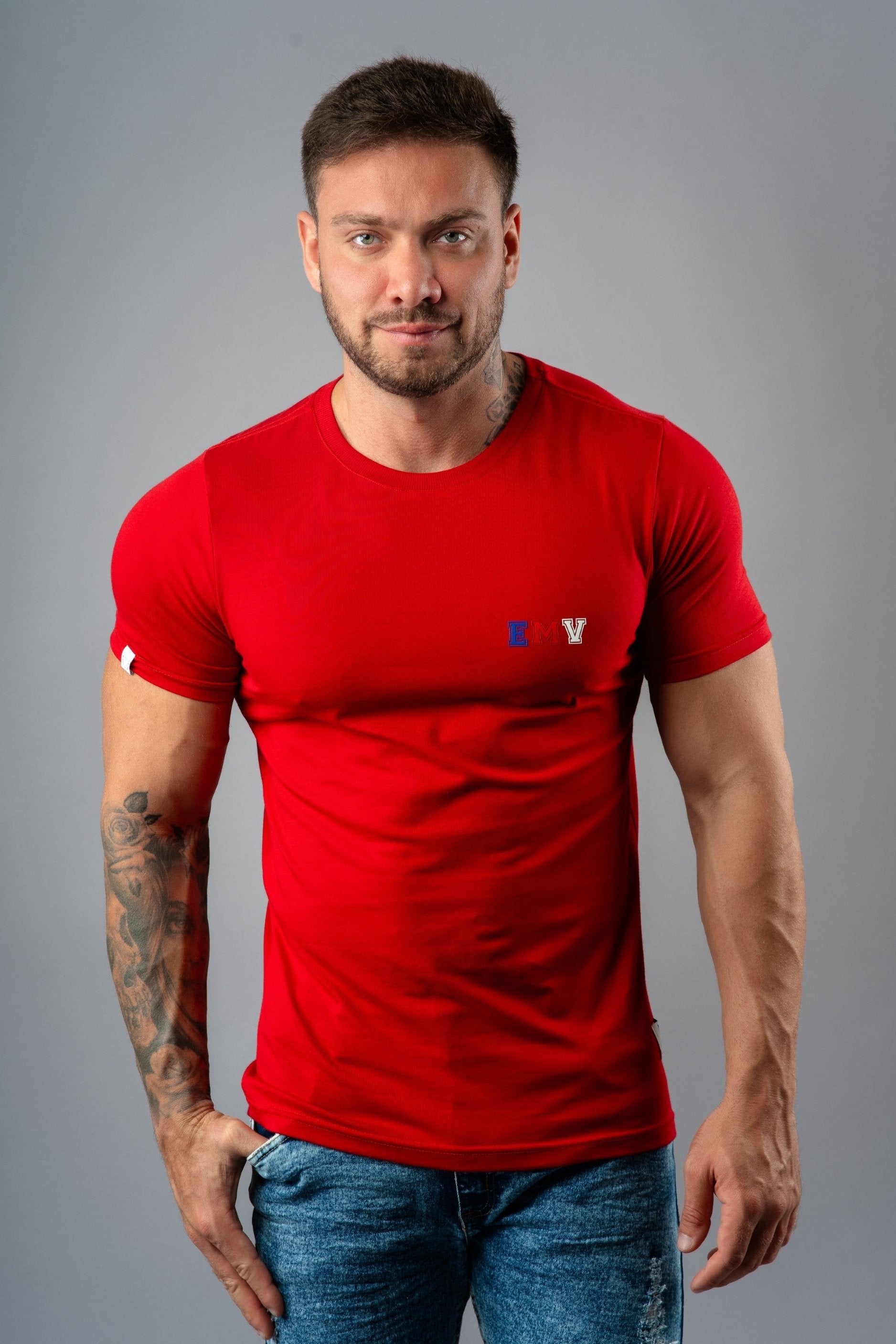 Camiseta Emive Long 4 July Vermelho*