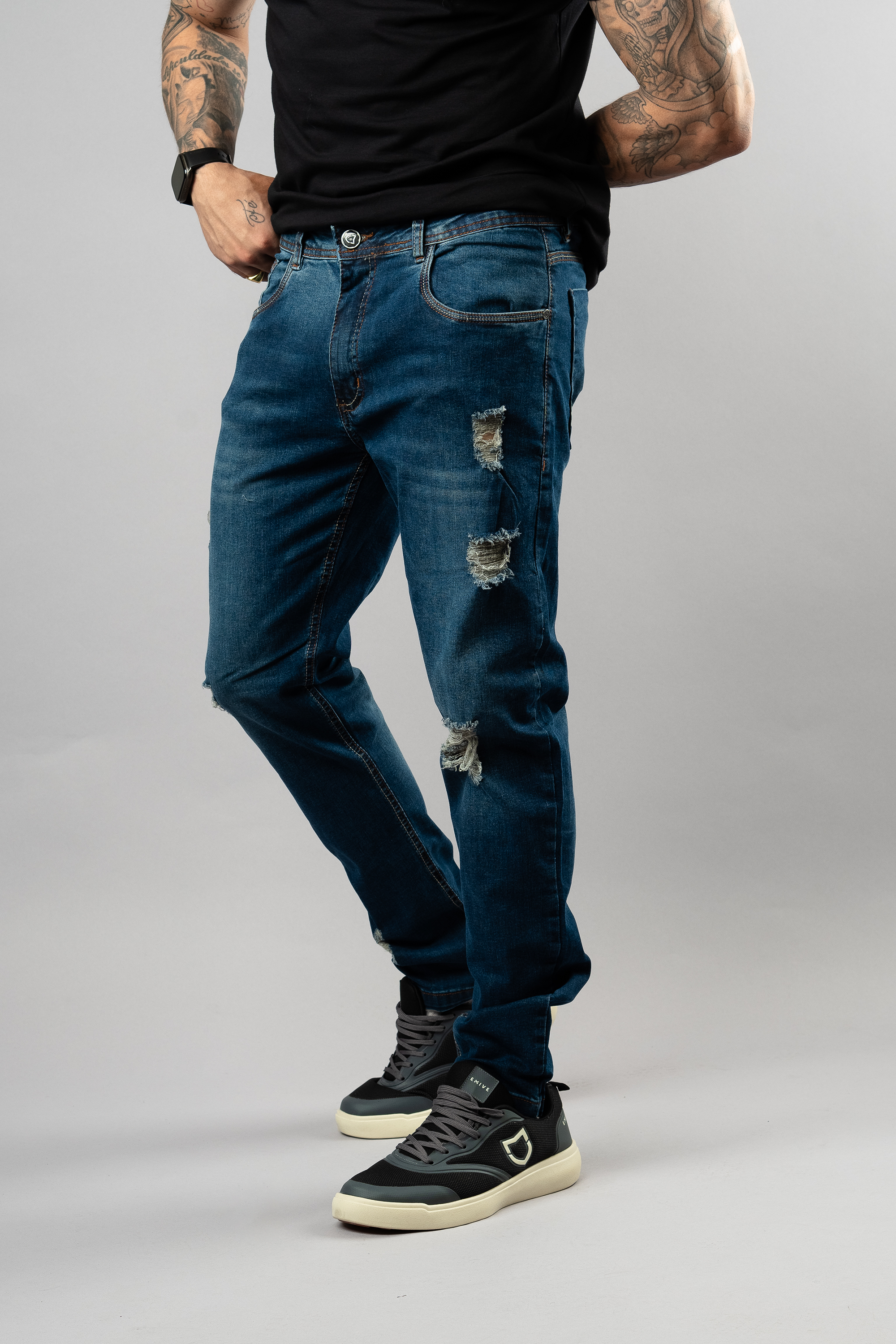 Calça Jeans Emive Slim RF Azul Escuro*