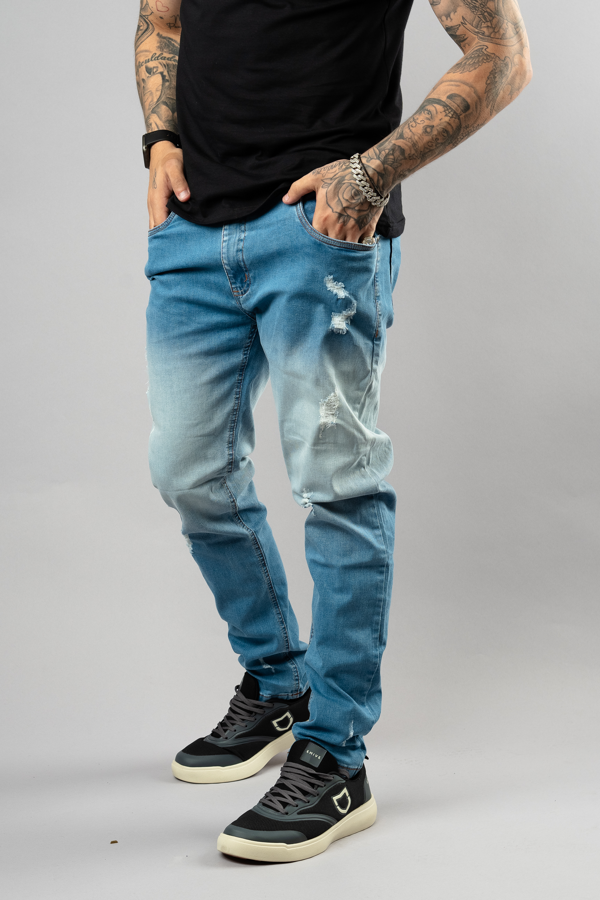 Calça Jeans Emive Skinny RF Azul*