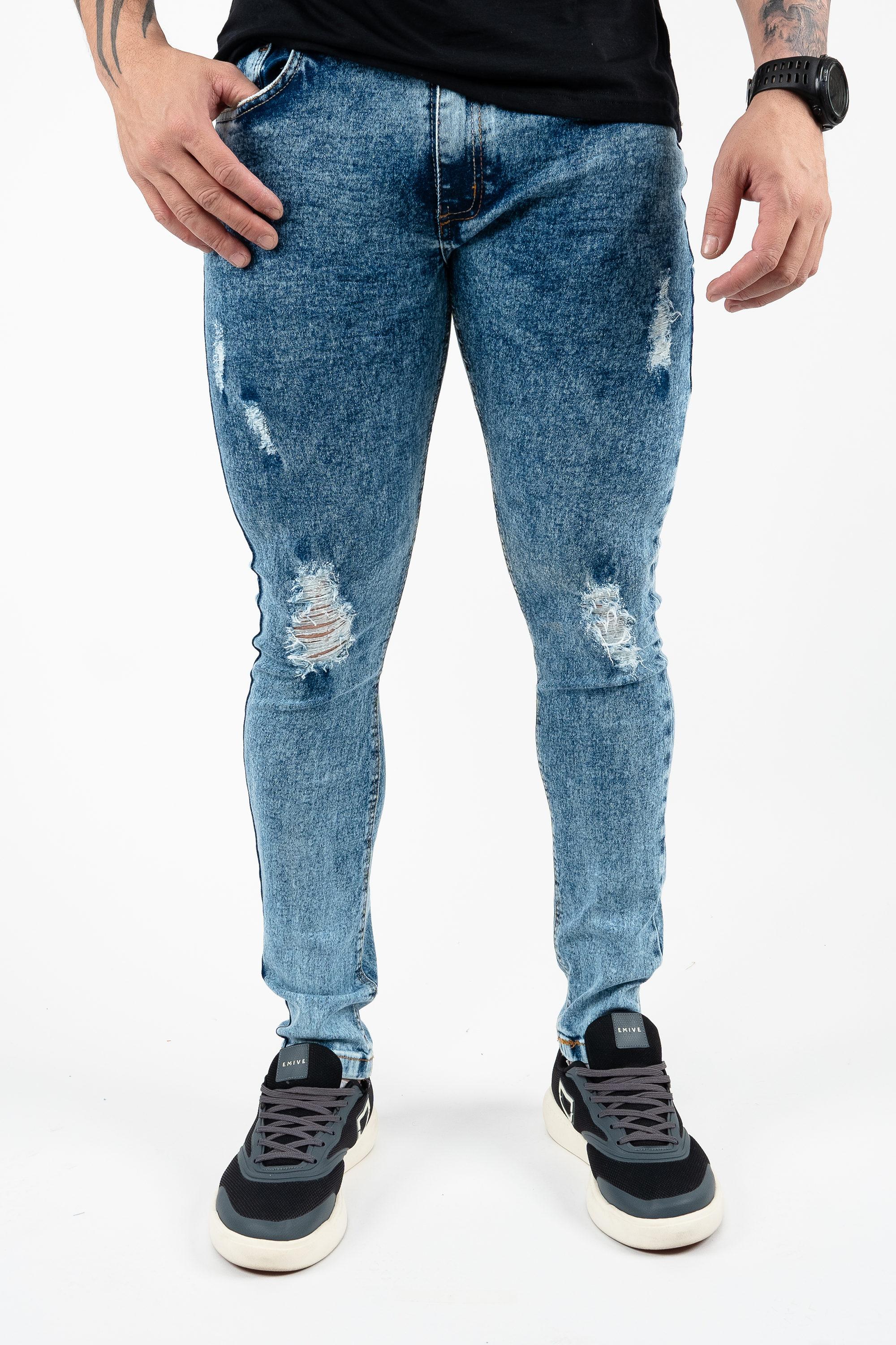 Calça Jeans Emive Skinny BR Azul Escuro