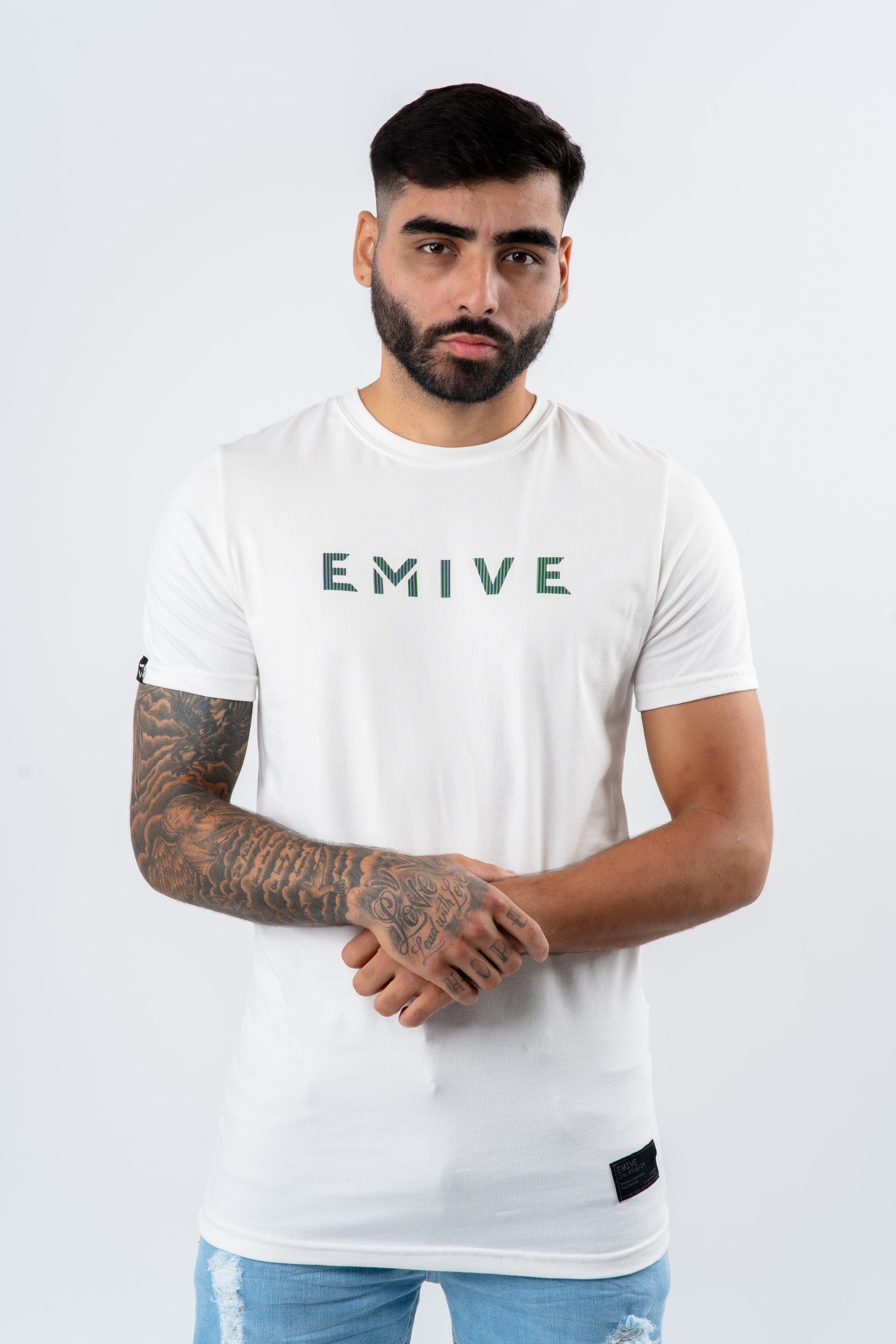 Camiseta Emive Long Optic Off White