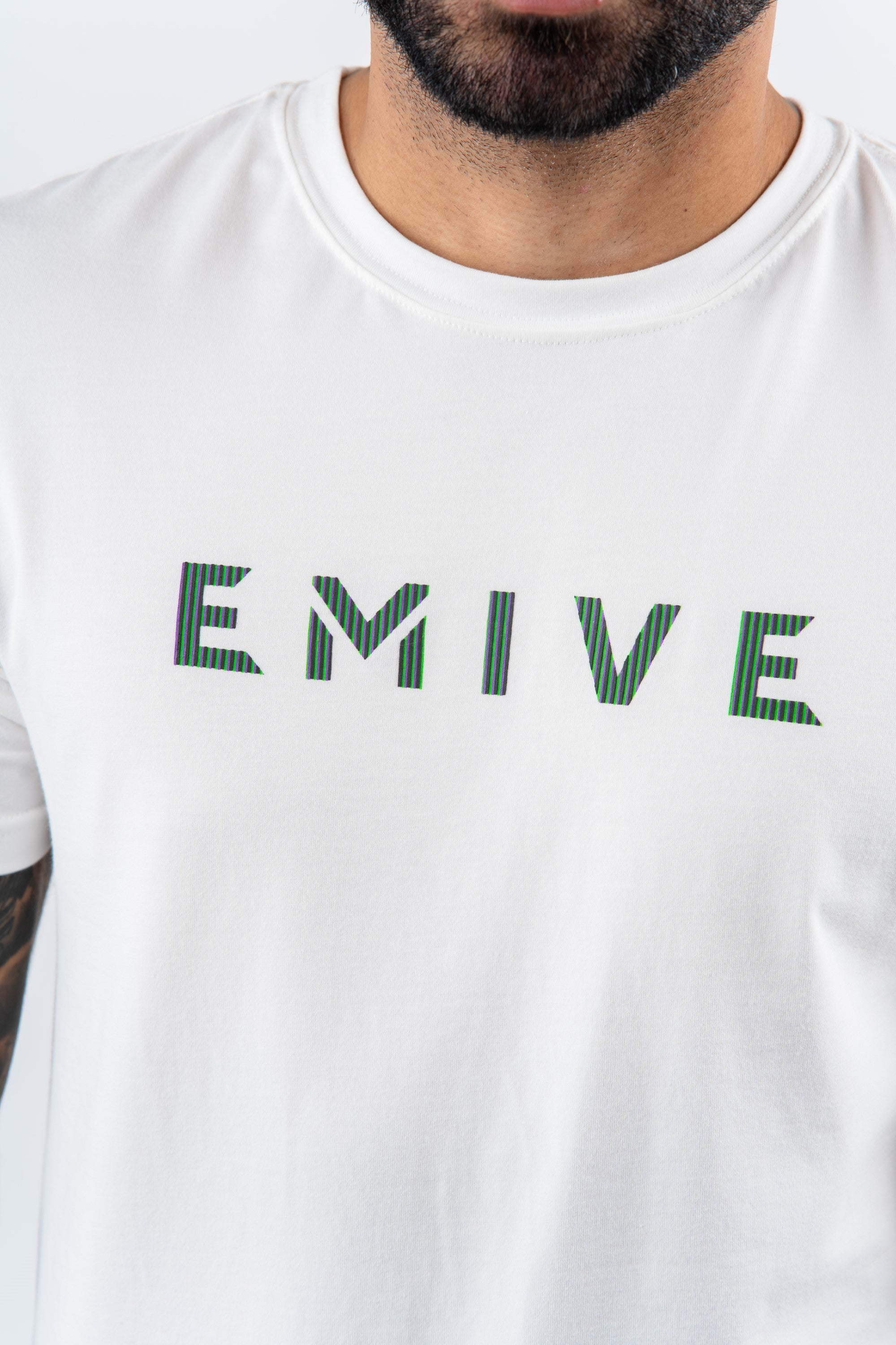 Camiseta Emive Long Optic Off White