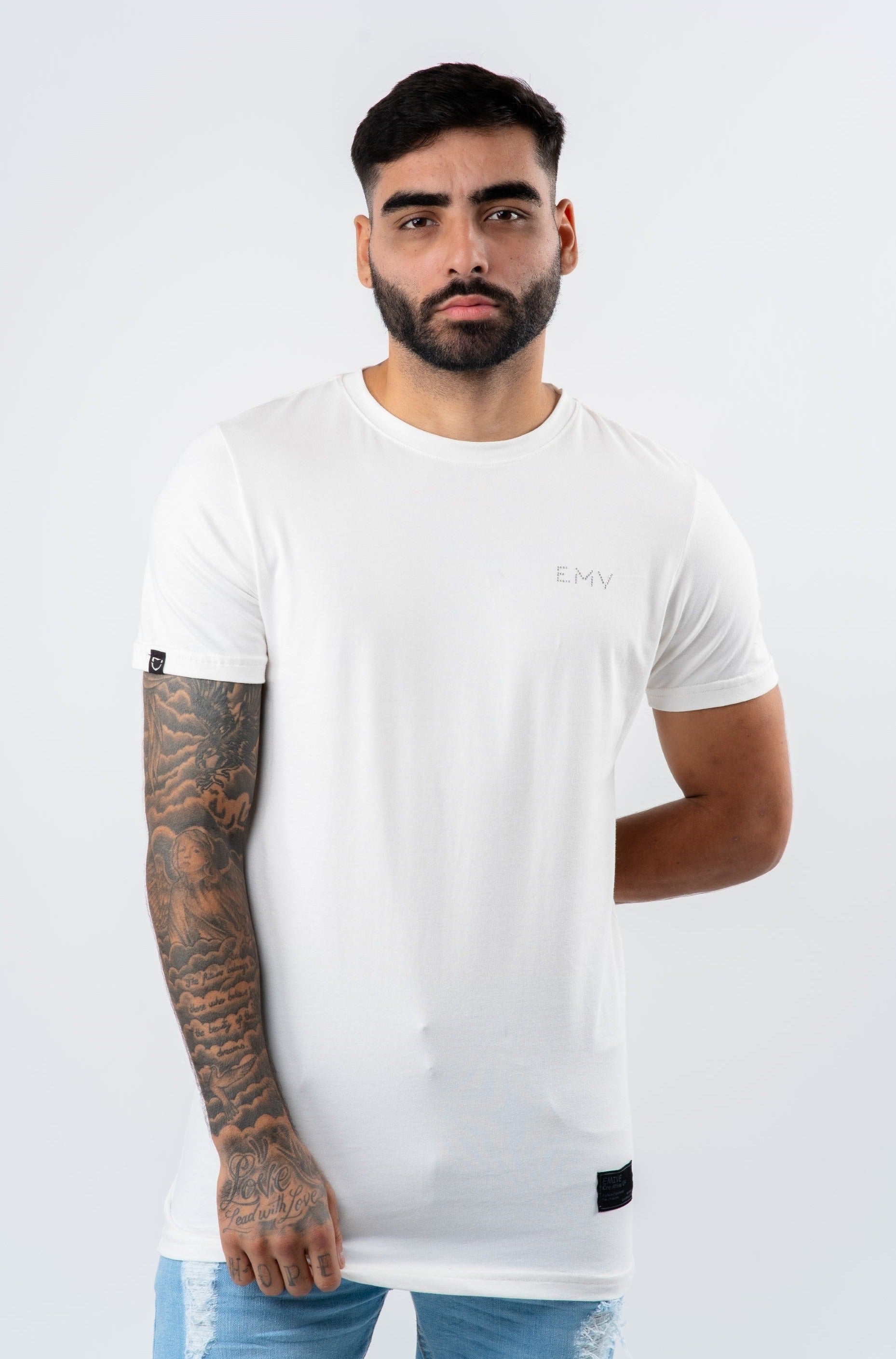 Camiseta Emive Long Shine Off White