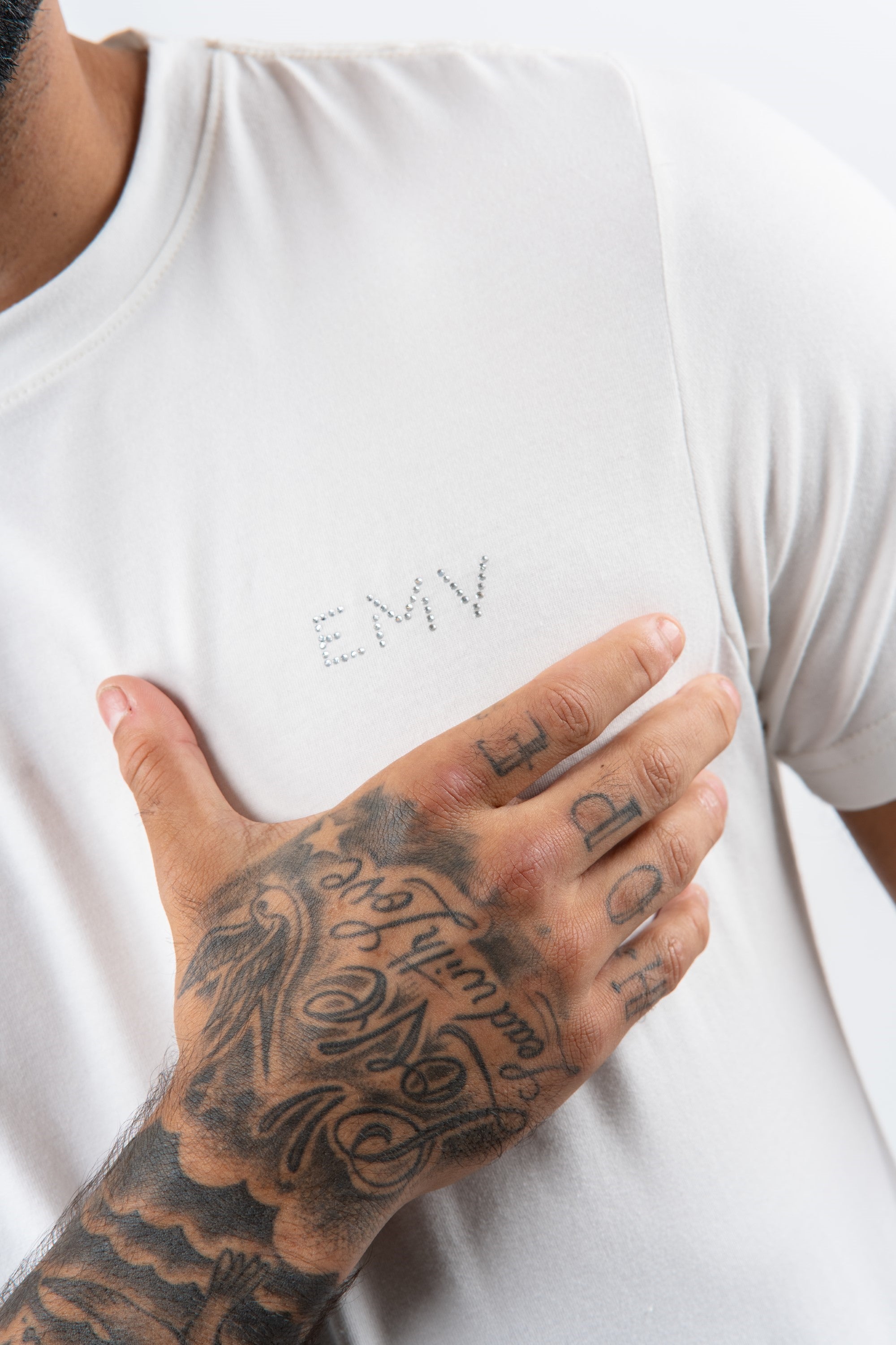 Camiseta Emive Long Shine Off White