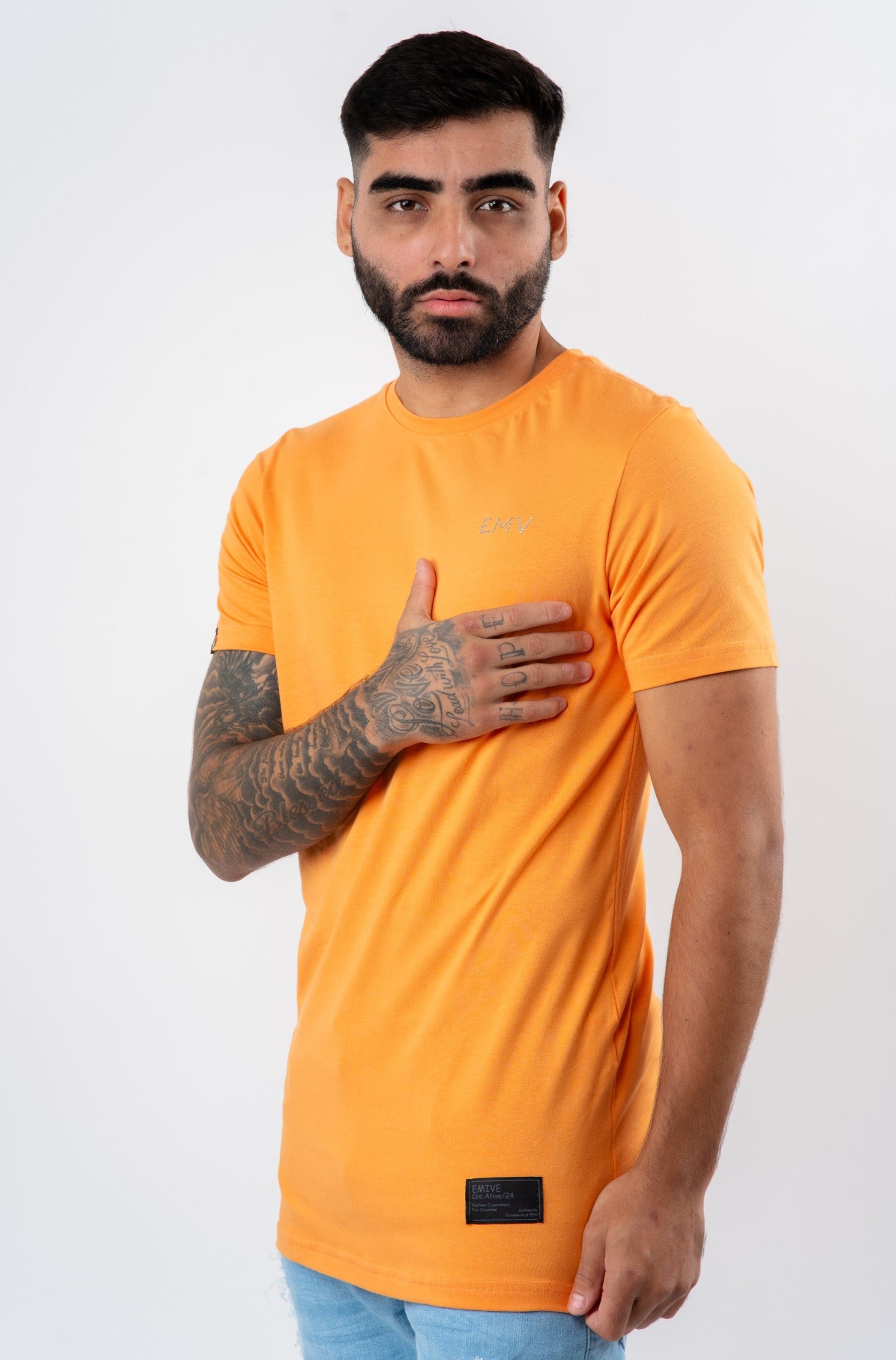 Camiseta Emive Long Shine Laranja