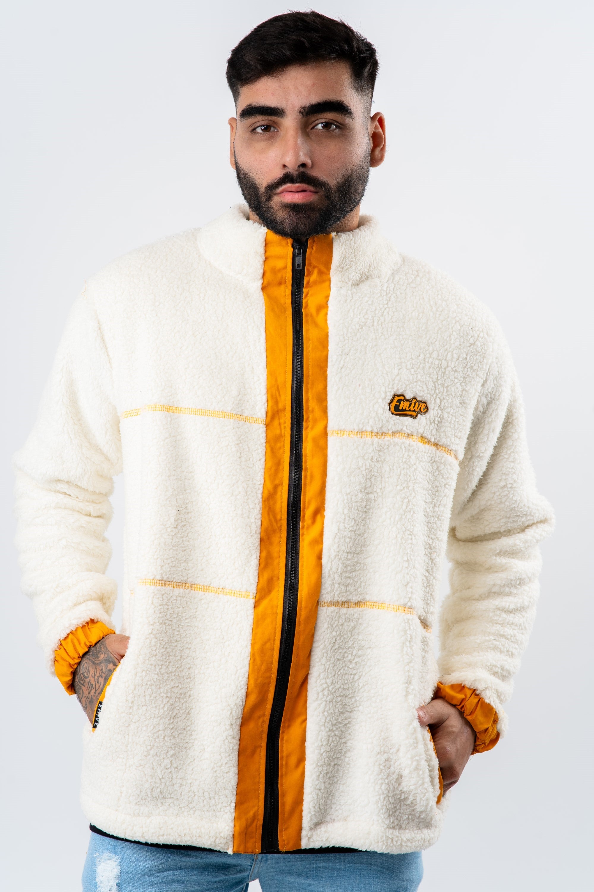 Jaqueta Emive Sherpa Cool Off White