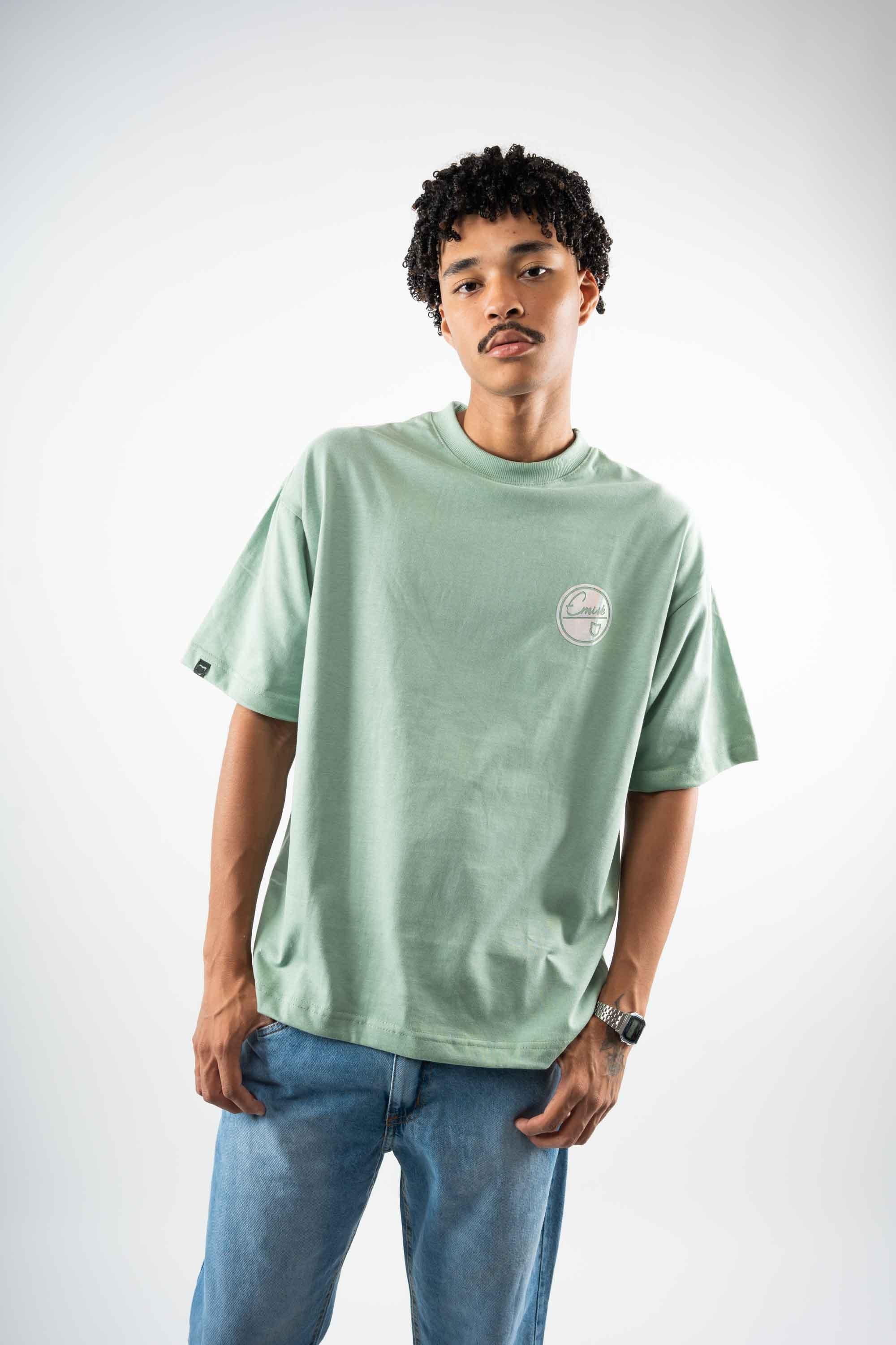 Camiseta Emive Oversized Logo Verde - Emive Oficial