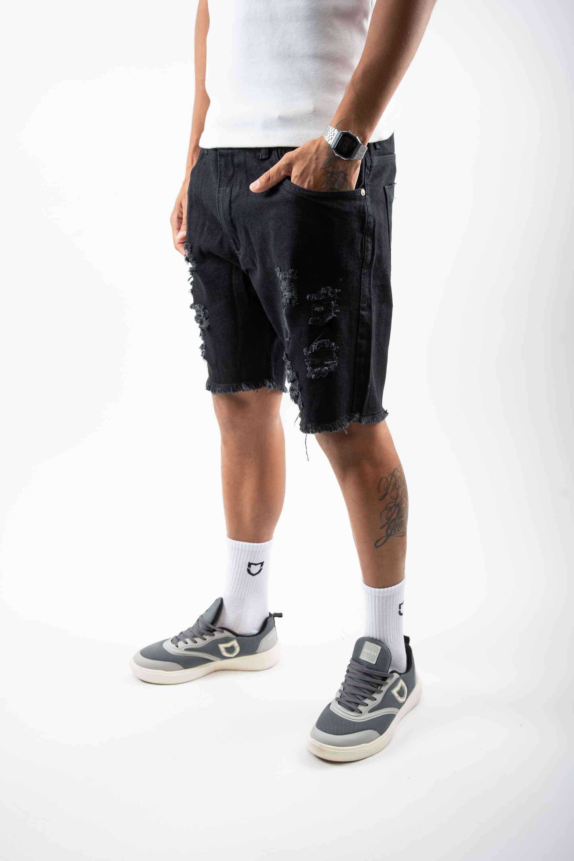 Bermuda Emive Jeans Mgl Preto - Emive Oficial