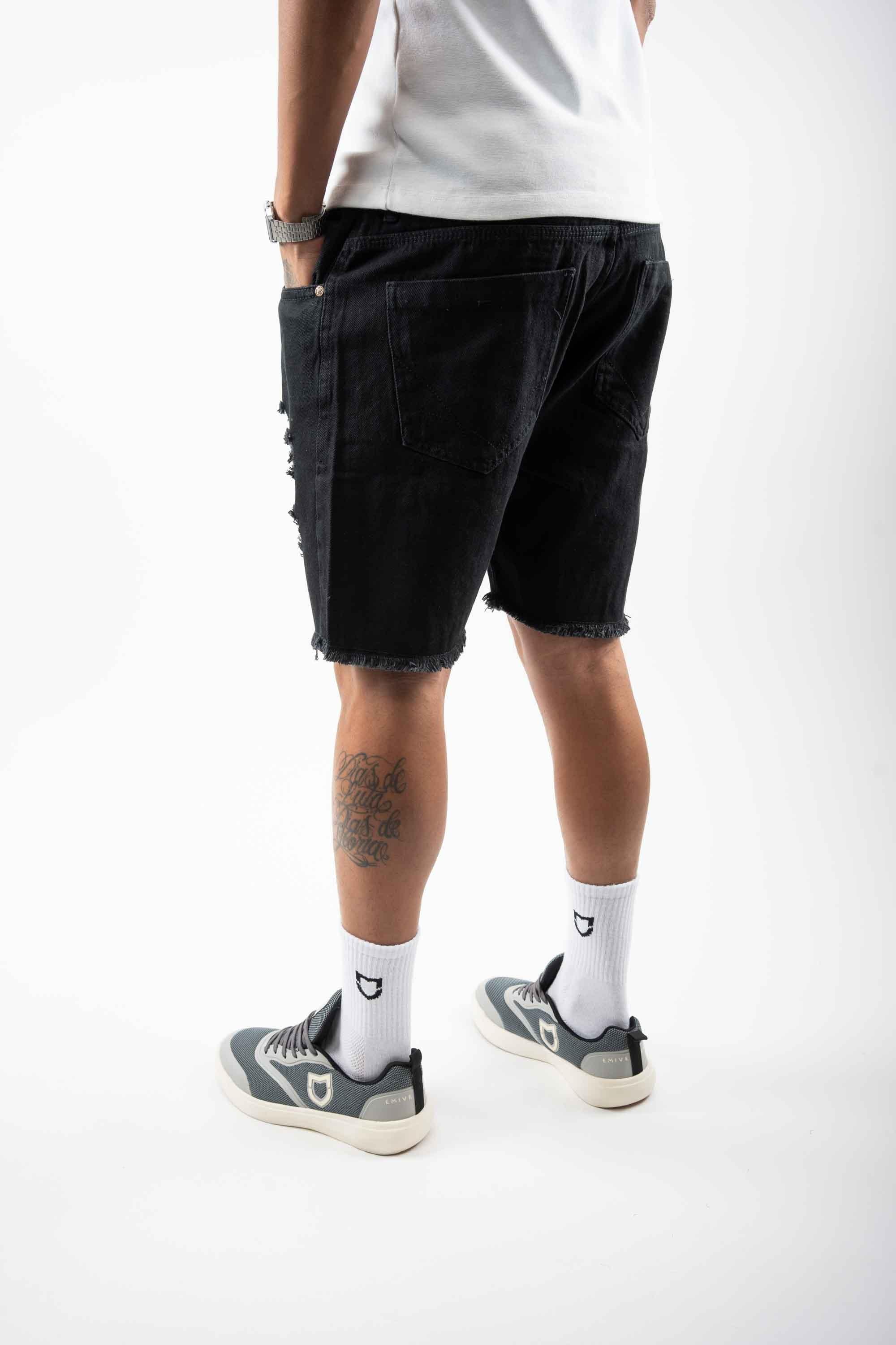 Bermuda Emive Jeans Mgl Preto - Emive Oficial