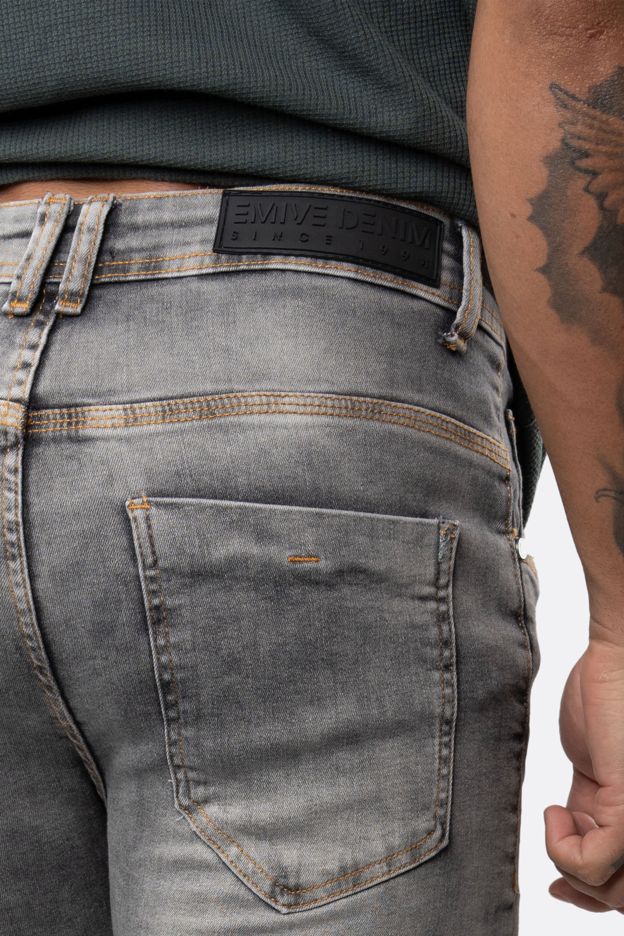 Calça Jeans Emive Skinny Trademark Cinza