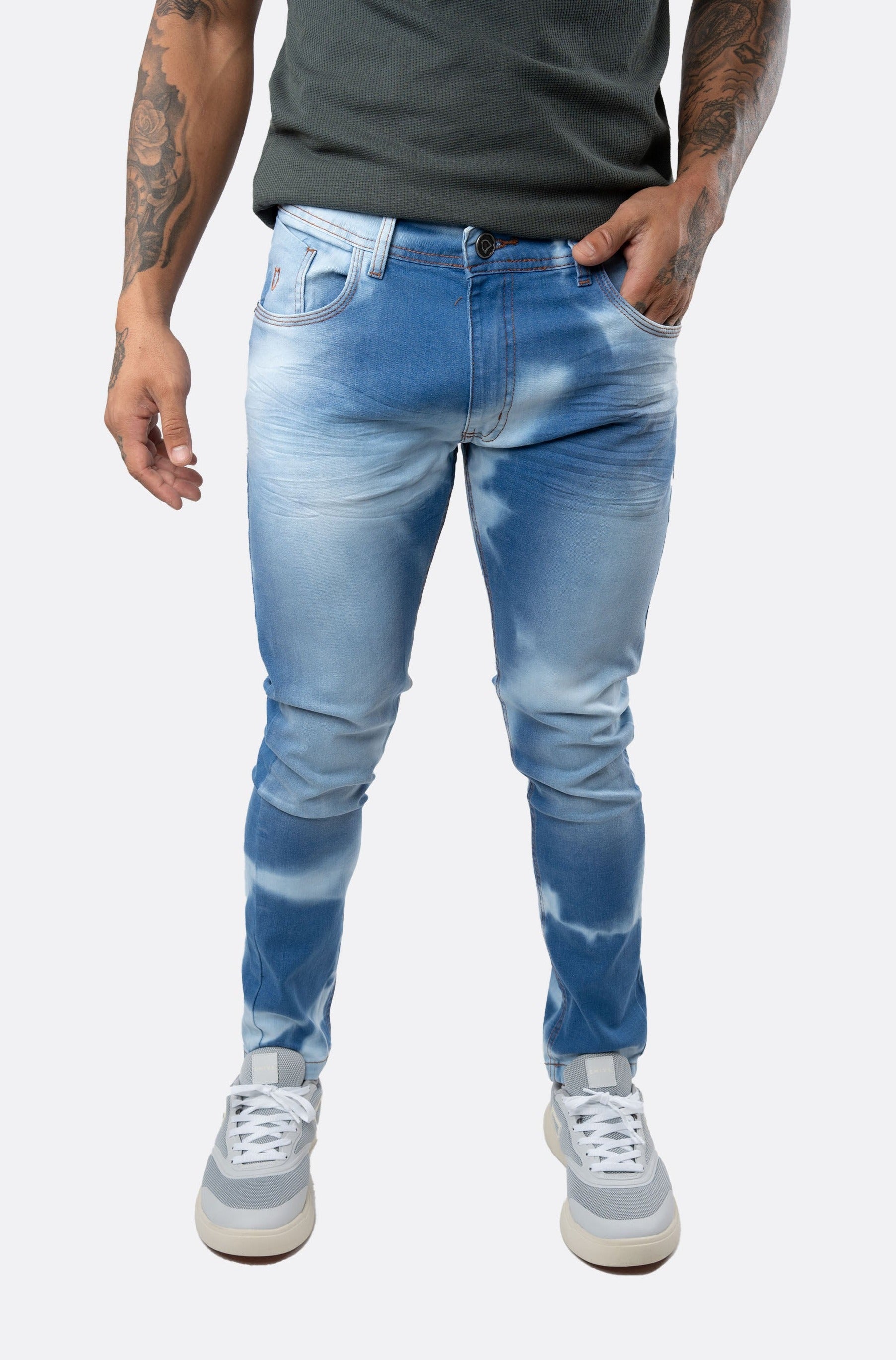 Calça Jeans Emive Skinny Stoned Azul