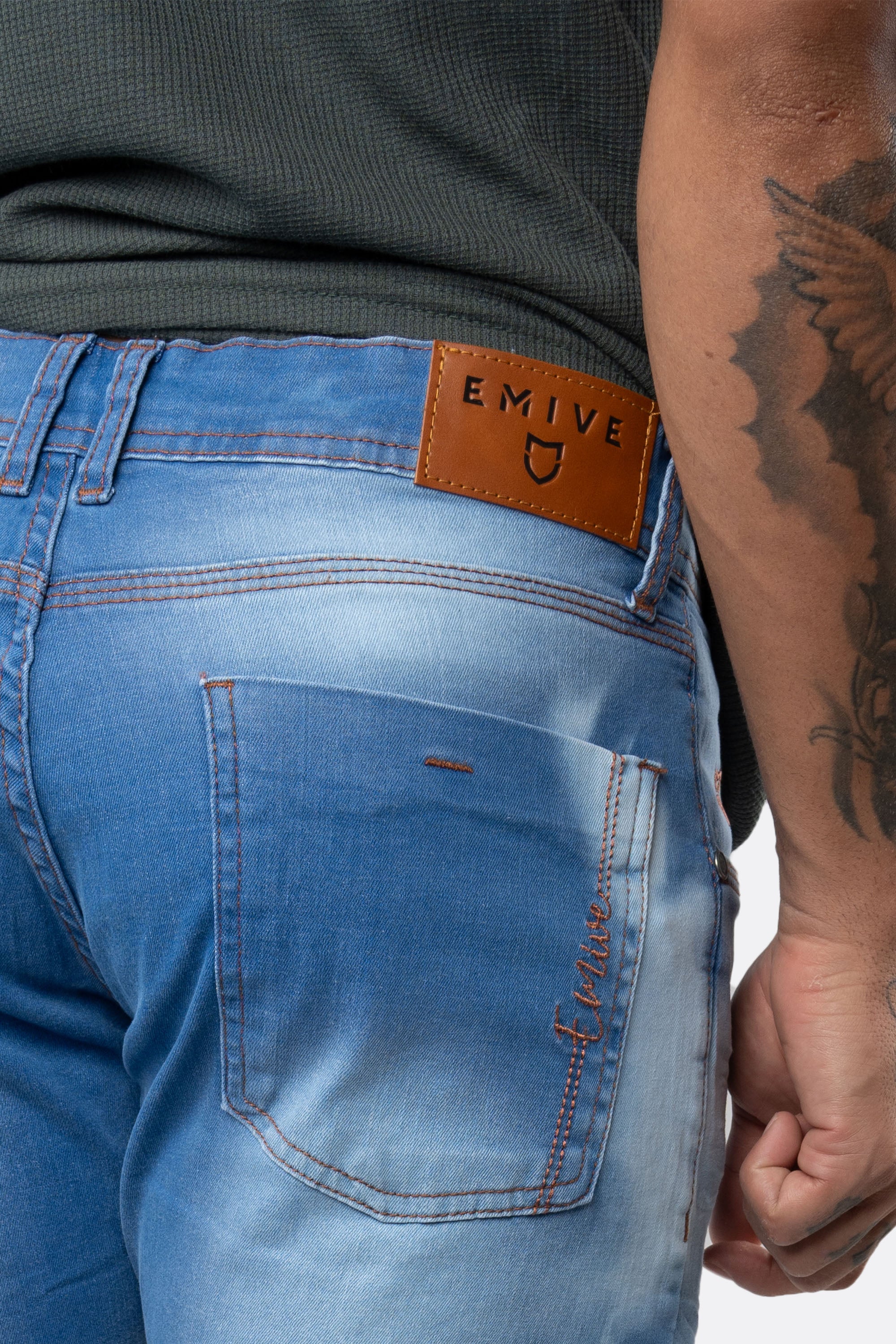 Calça Jeans Emive Skinny Stoned Azul