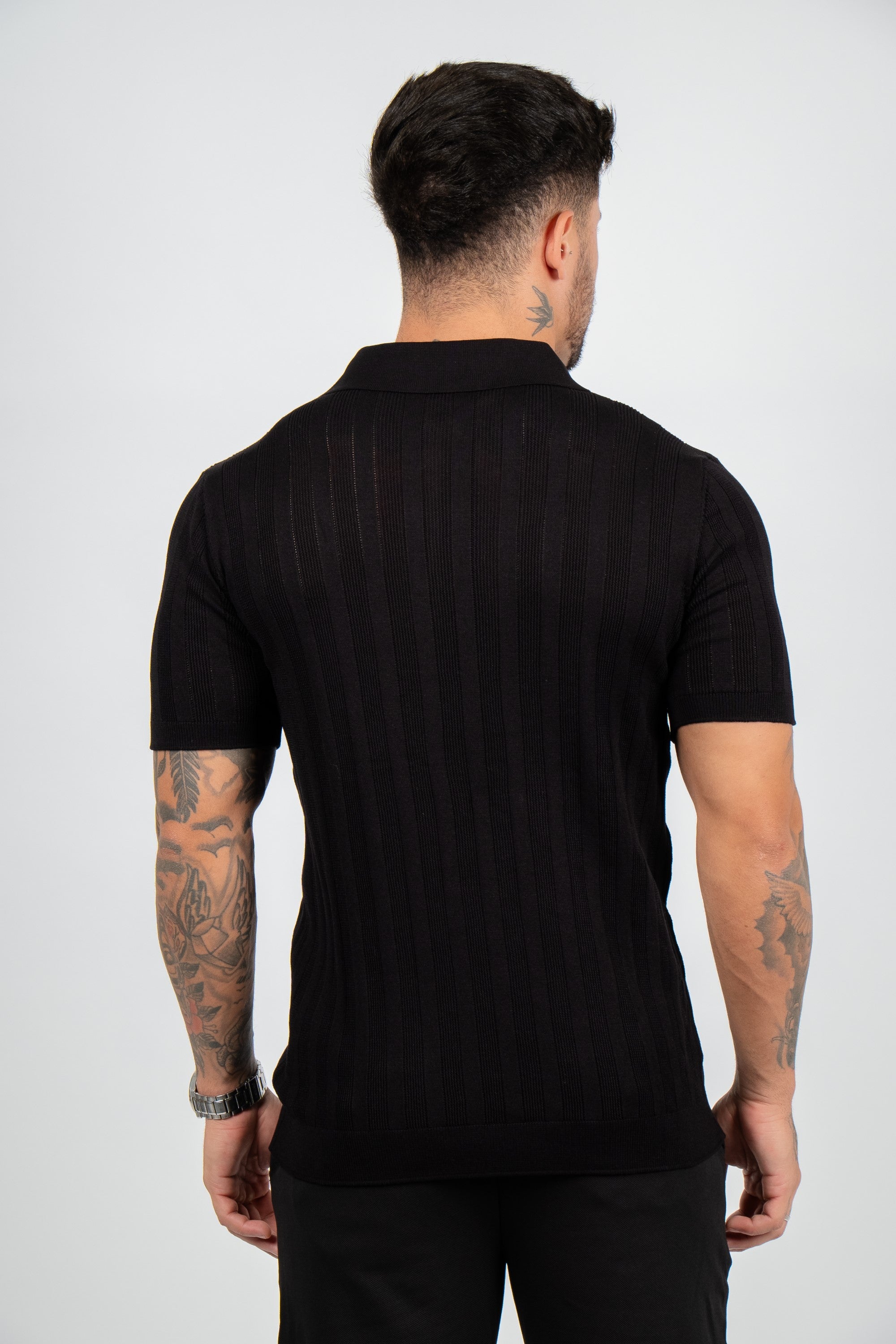 Polo Emive Tricot Marrocos Preto