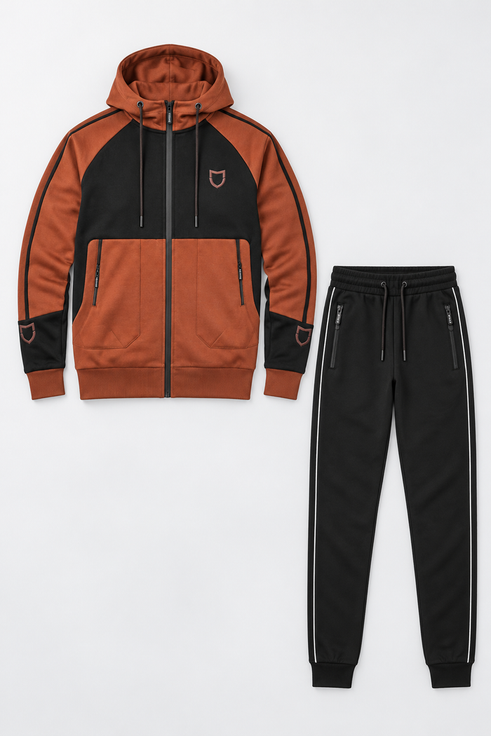 Kit Moletom Emive Zíper Super + Calça Slimcut Preto