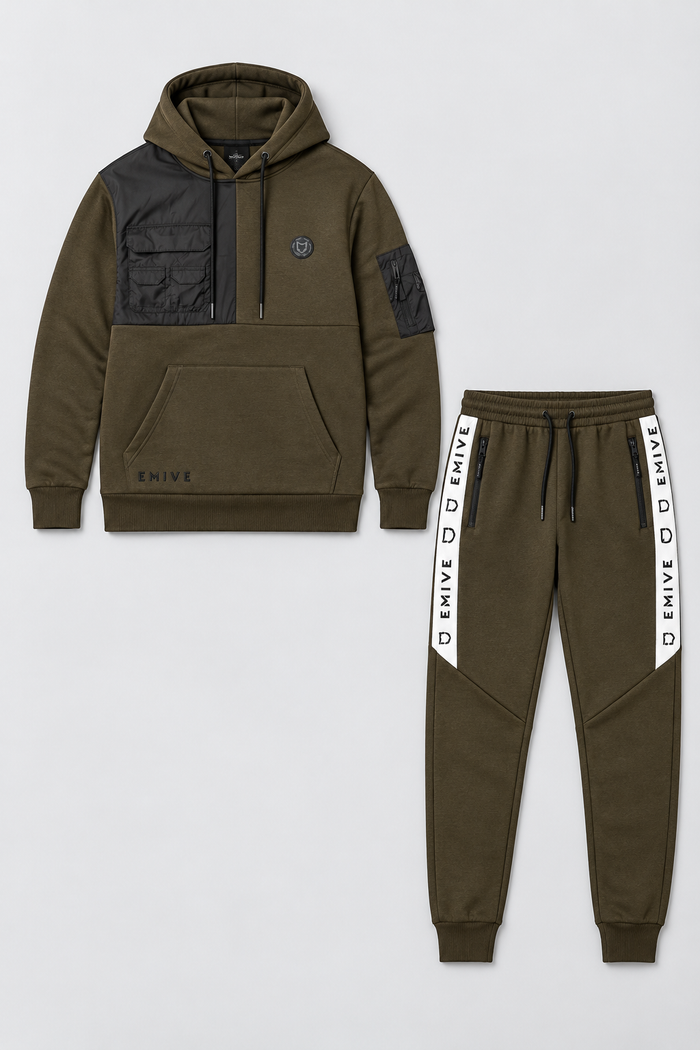 Kit Moletom Emive Canguru Pocket + Calça Twuts Verde