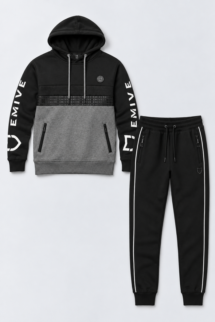 Kit Moletom Emive Blend + Calça Slimcut Preto