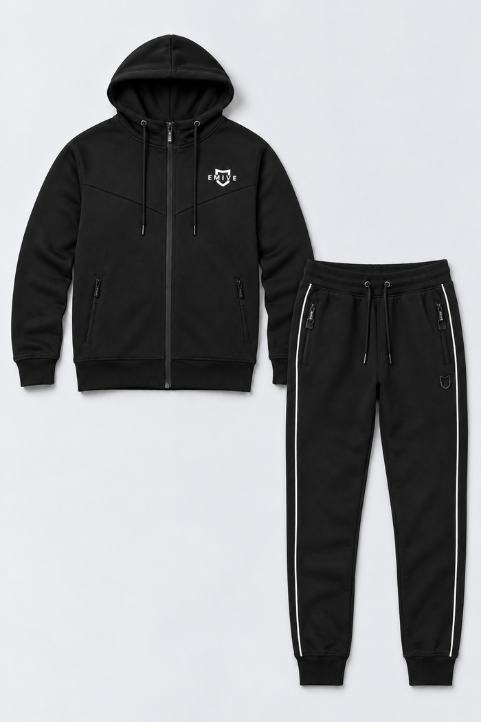 Kit Moletom Emive Cuts + Calça Slimcut Preto