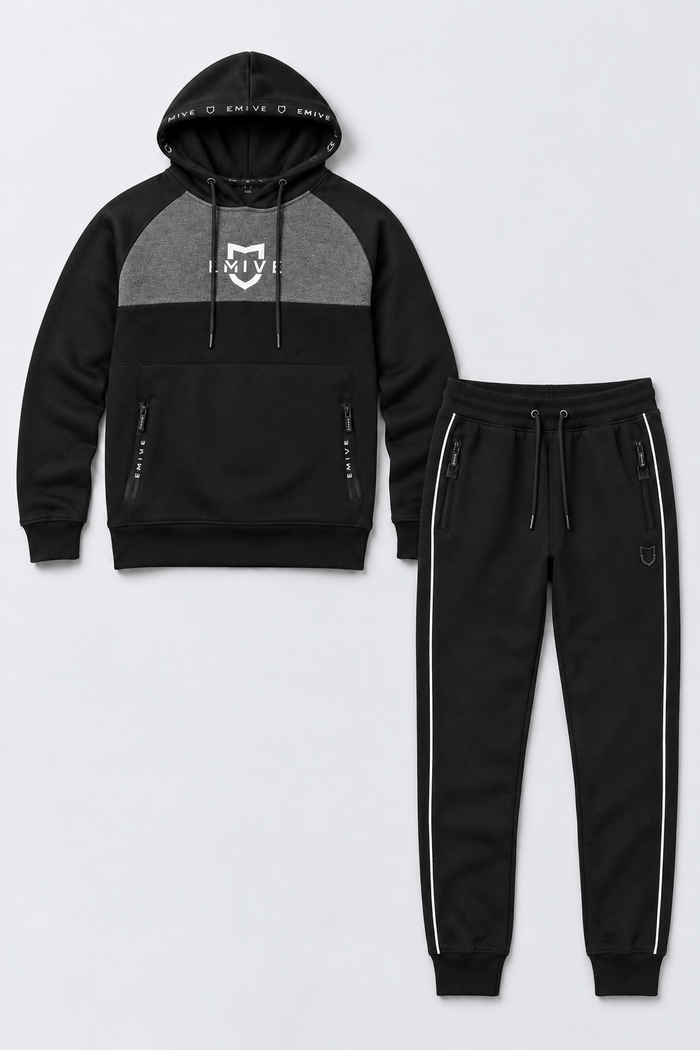 Kit Moletom Emive Soft + Calça Slimcut Preto
